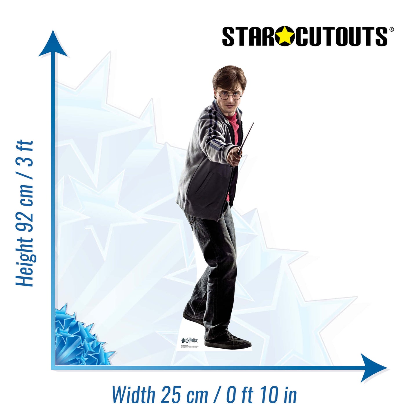 SC1958 Harry Potter Star Mini Cardboard Cut Out Height 92cm