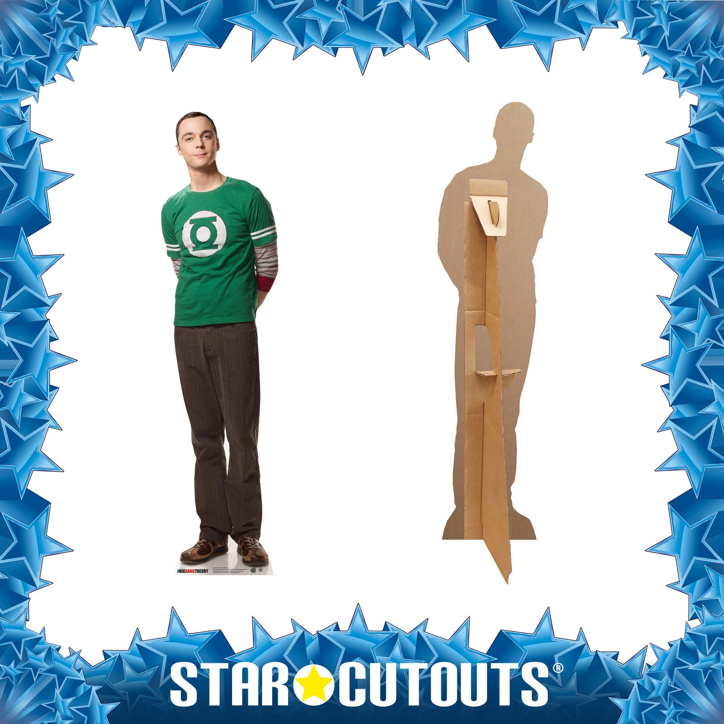 SC1960 Doctor Sheldon Cooper Star Mini The Big Bang Theory Cardboard Cut Out Height 92cm - Star Cutouts