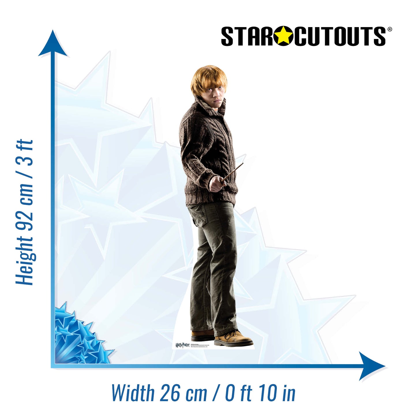 Ron Weasley holding wand Mini Cardboard Cutout / Standup