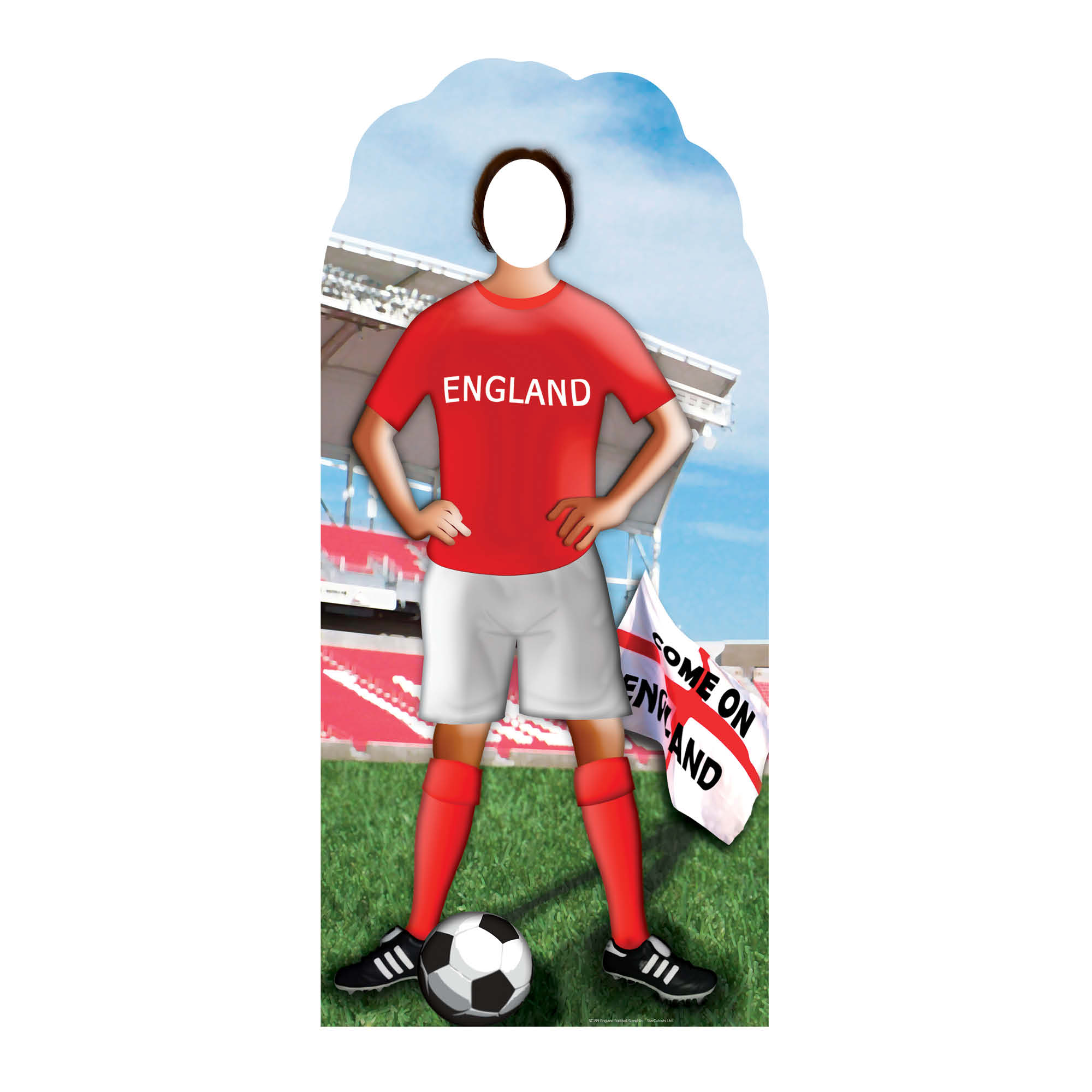 SC199 England Football Stand-In Cardboard Cut Out Height 184cm – Star ...