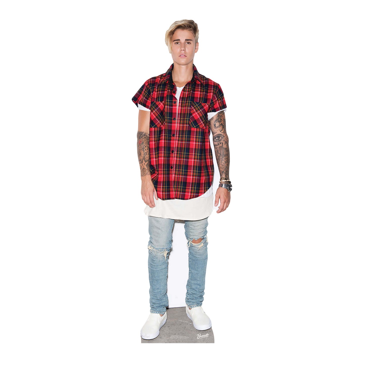 SC2019 Justin Bieber - Black & Red Shirt Height 172cm