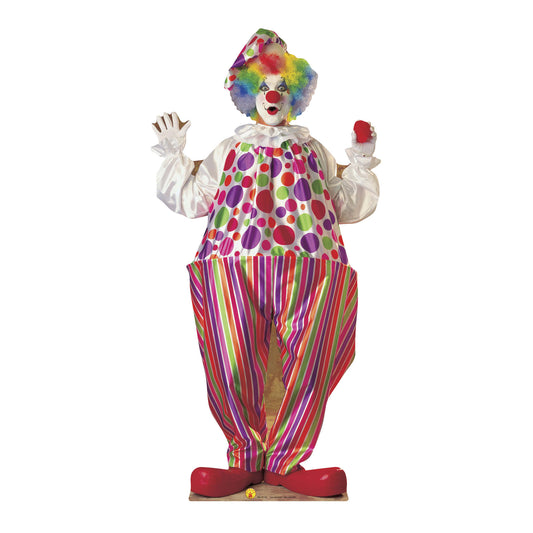 SC211 Clown Cardboard Cut Out Height 182cm