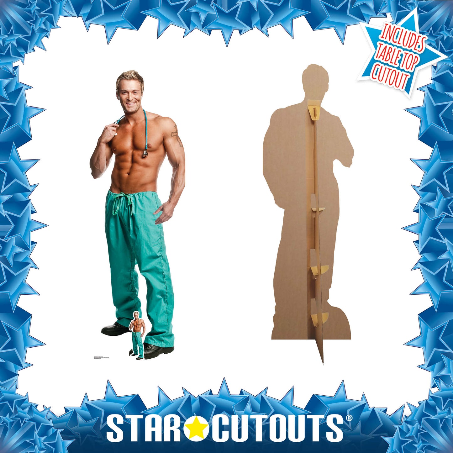 SC2160 Doctor Billy Jeffrey Chippendale Cardboard Cut Out Height 177cm - Star Cutouts