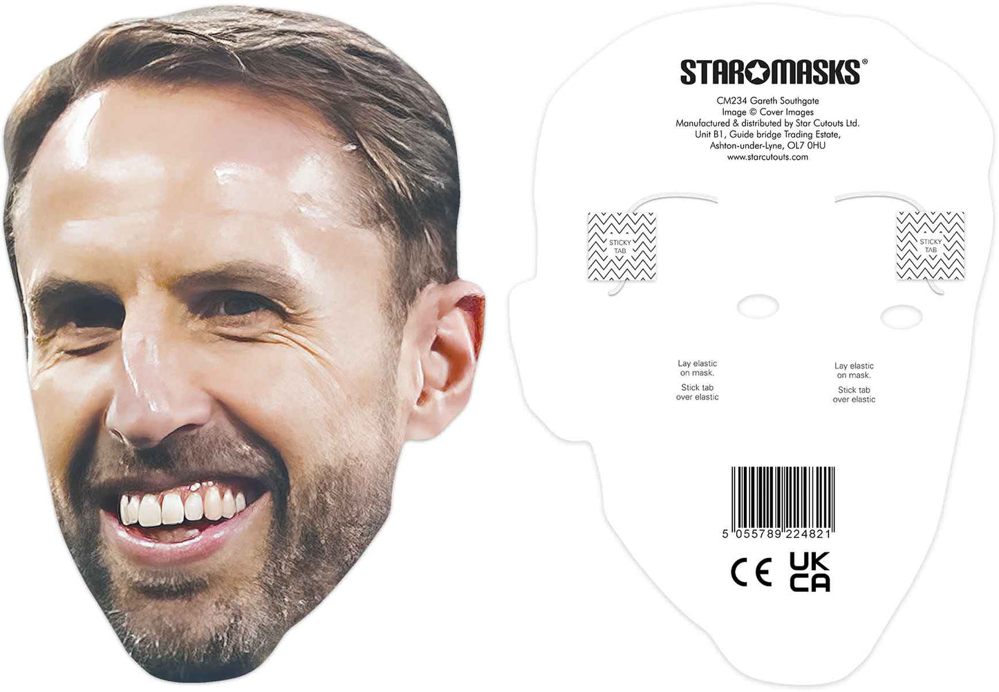 CM234 Gareth Southgate Mask CELEBRITY MASKS Single Face Mask