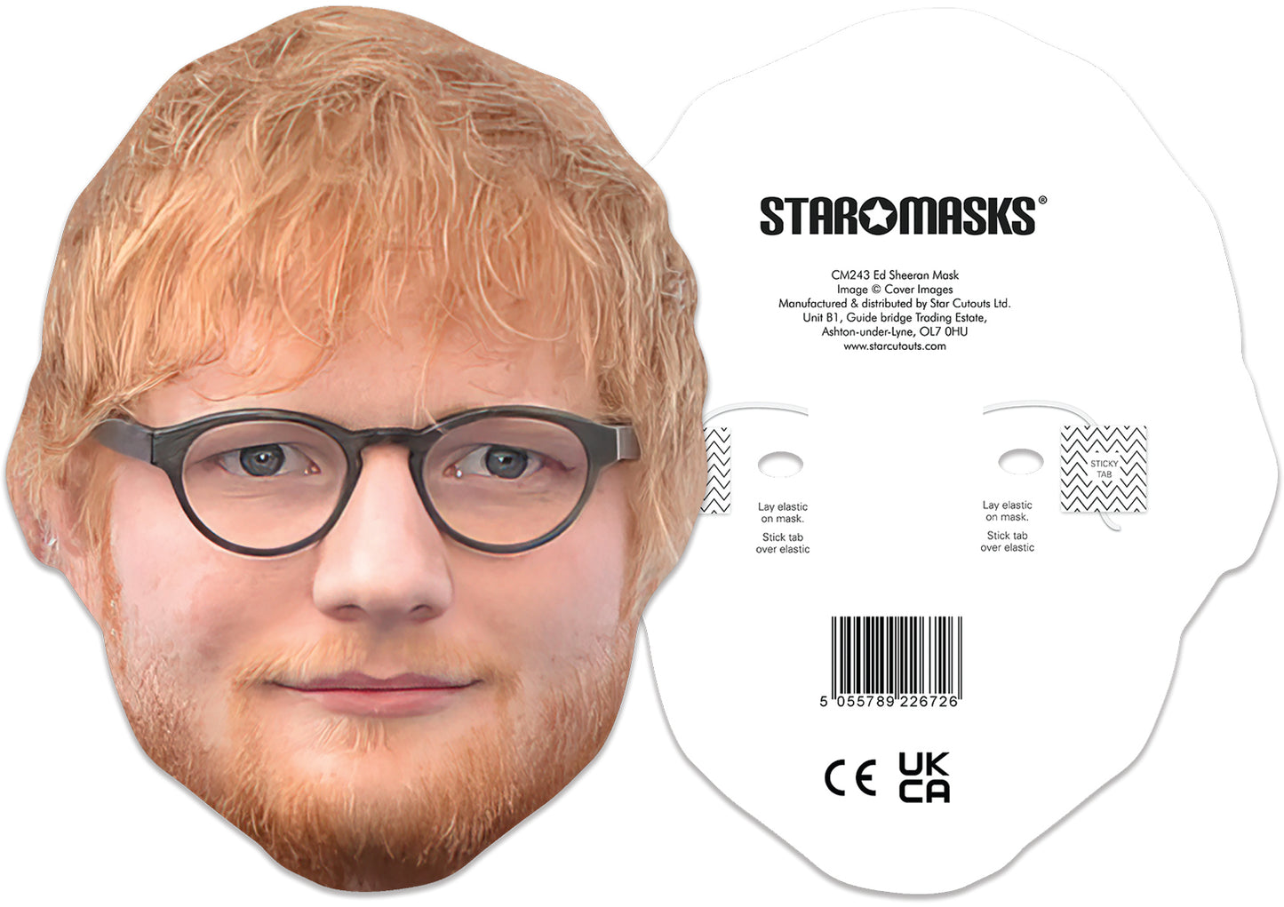 CM243 Ed Sheeran Mask CELEBRITY MASKS Single Face Mask