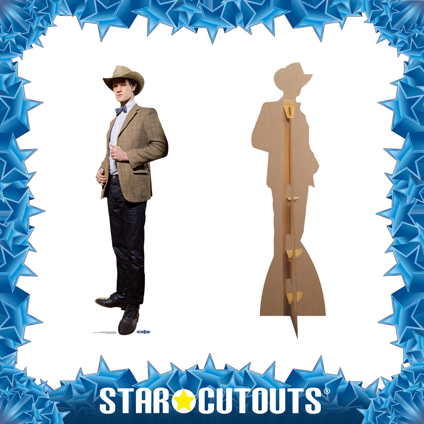 The 11th Doctor Stetson Matt Smith Cardboard Cut Out Height 180cm - Star Cutouts