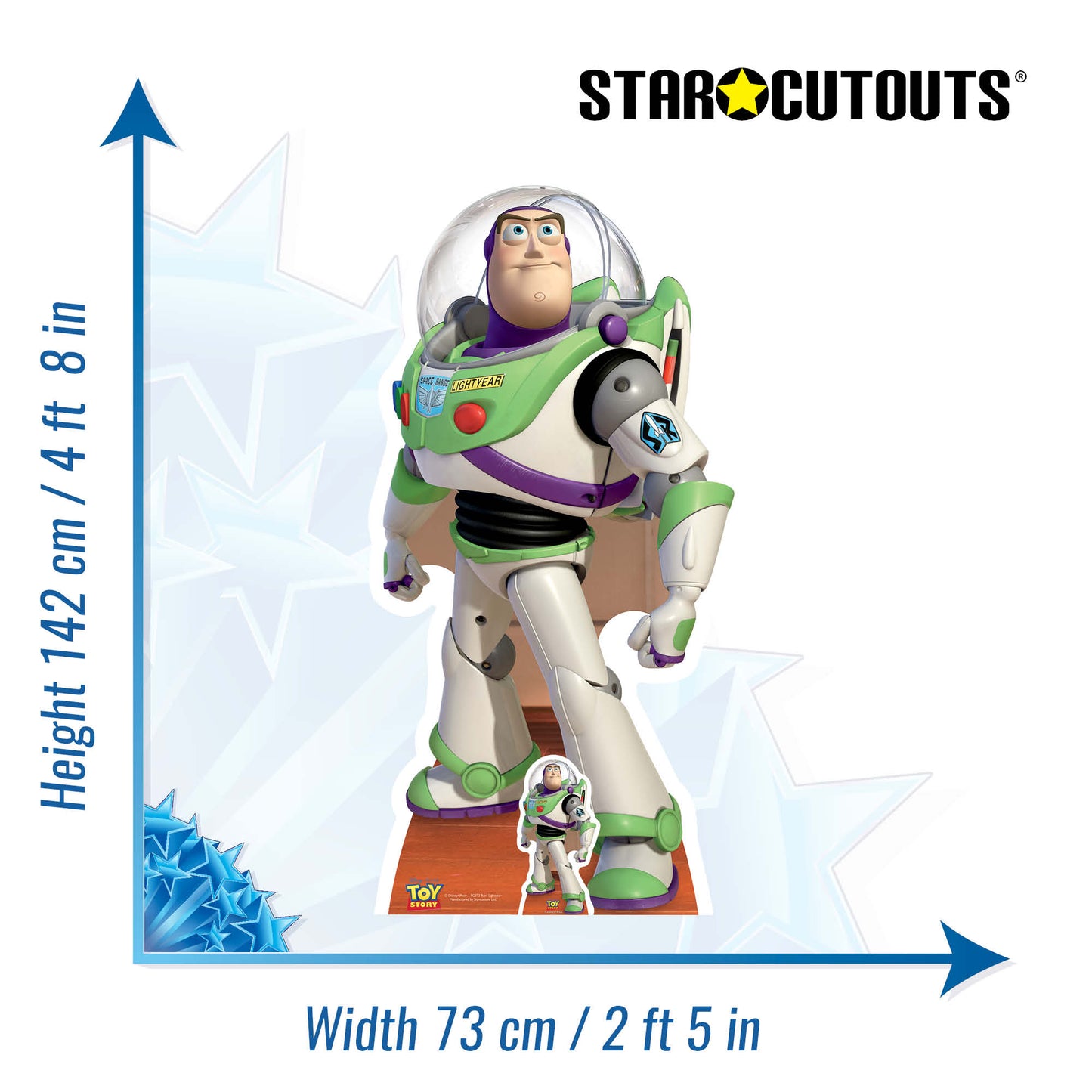 SC373 Buzz Lightyear Cardboard Cut Out Height 142cm