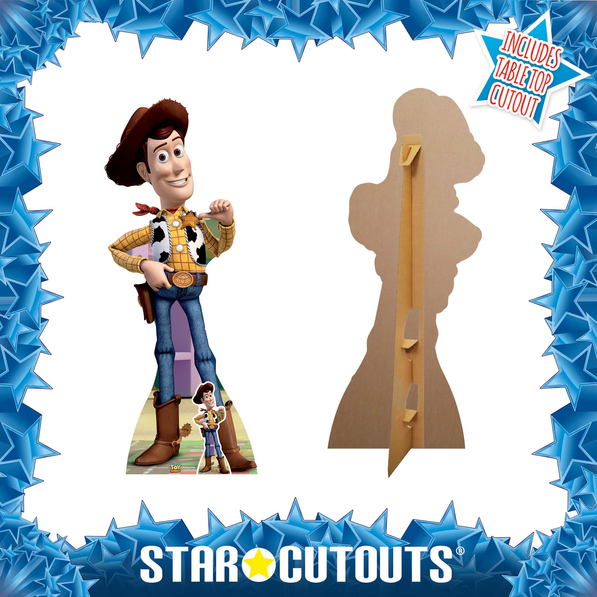 SC374 Woody Cardboard Cut Out Height 153cm – Star Cutouts