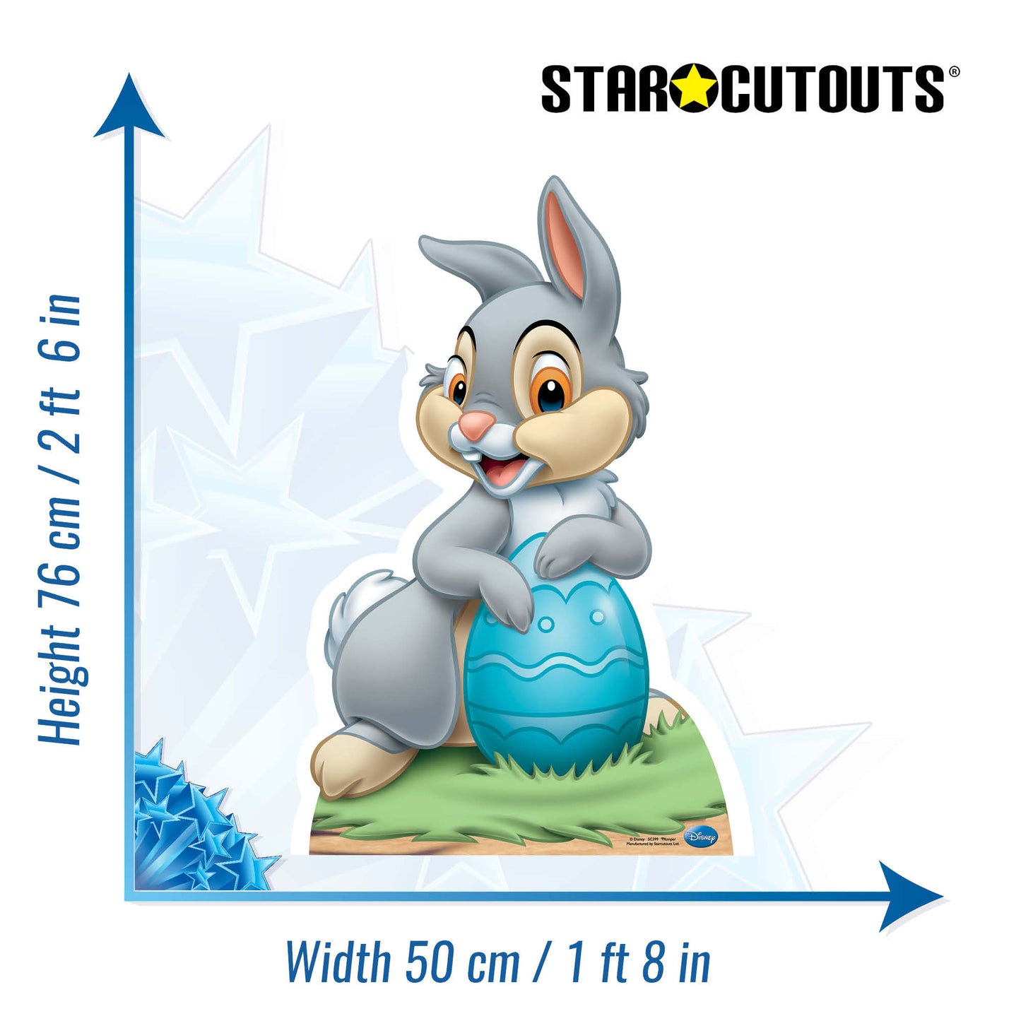 SC399 Thumper (Star Mini Cut-out) Cardboard Cut Out Height 76cm