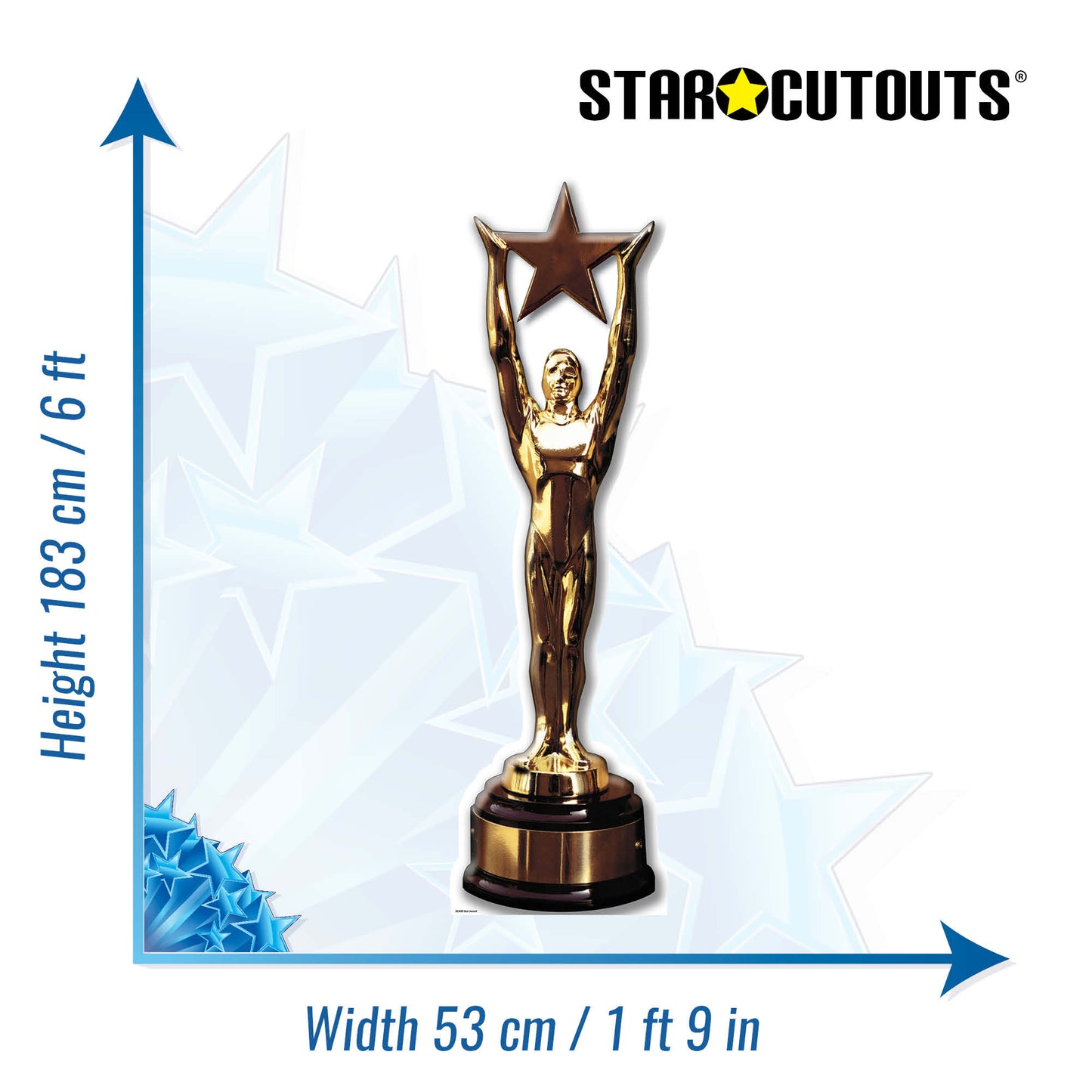 SC400 Star Award Cardboard Cut Out Height 183cm