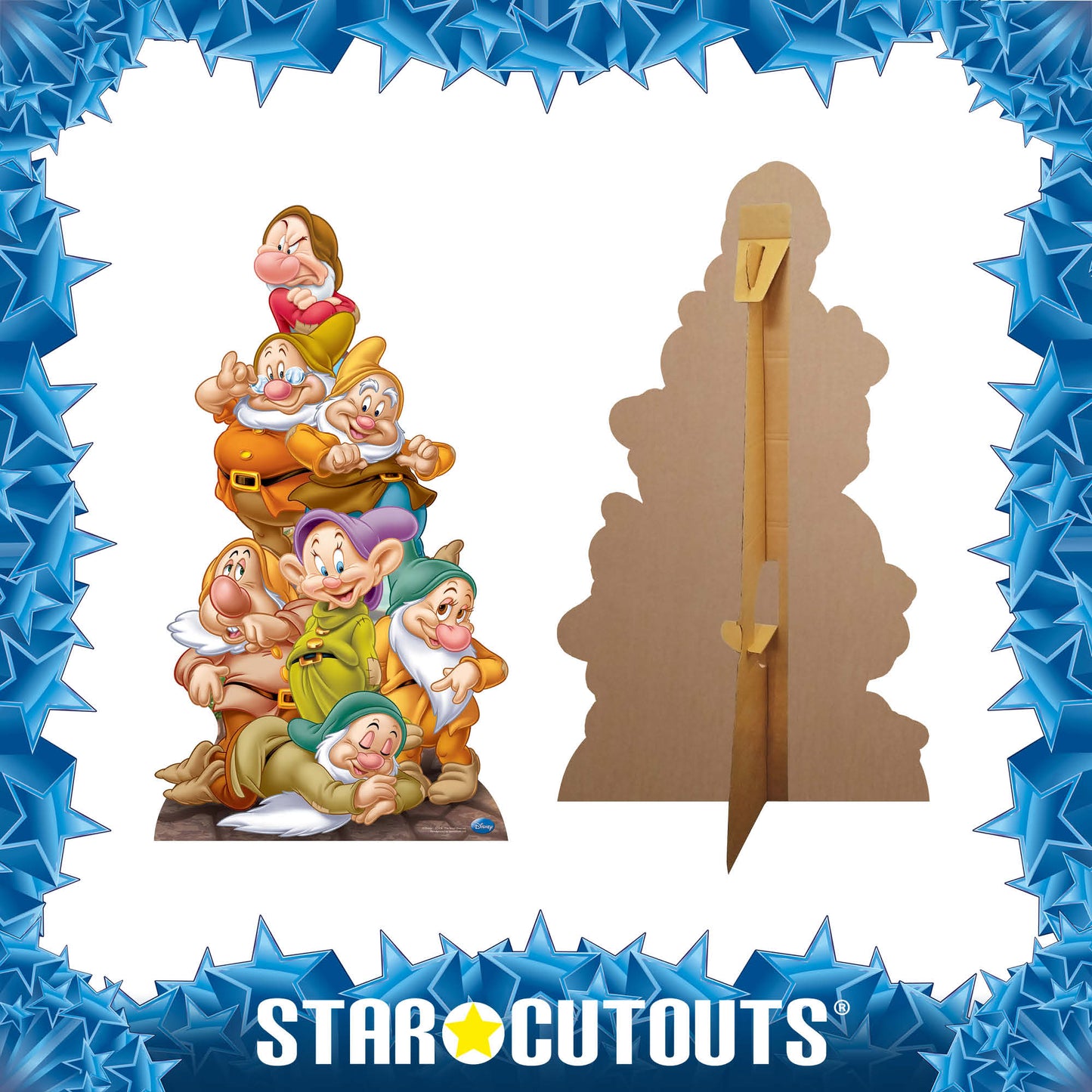 SC416 Seven Dwarves Cardboard Cut Out Height 135cm