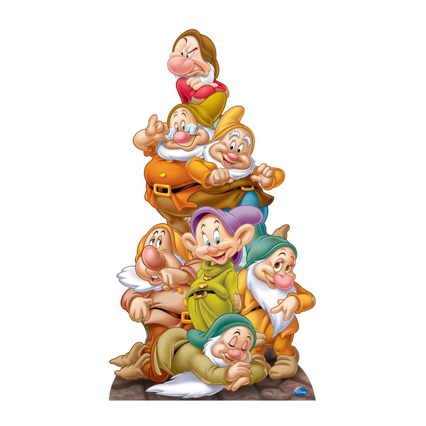 SC416 Seven Dwarves Cardboard Cut Out Height 135cm