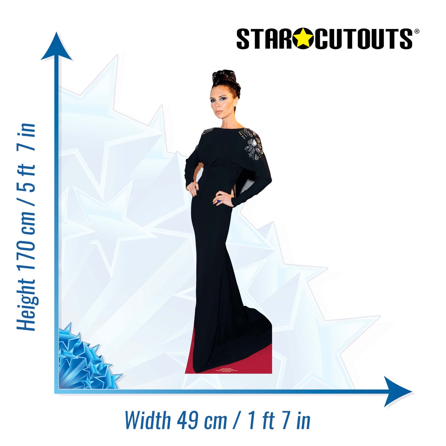 CS432 Victoria Beckham Height 170cm Lifesize Cardboard Cutout