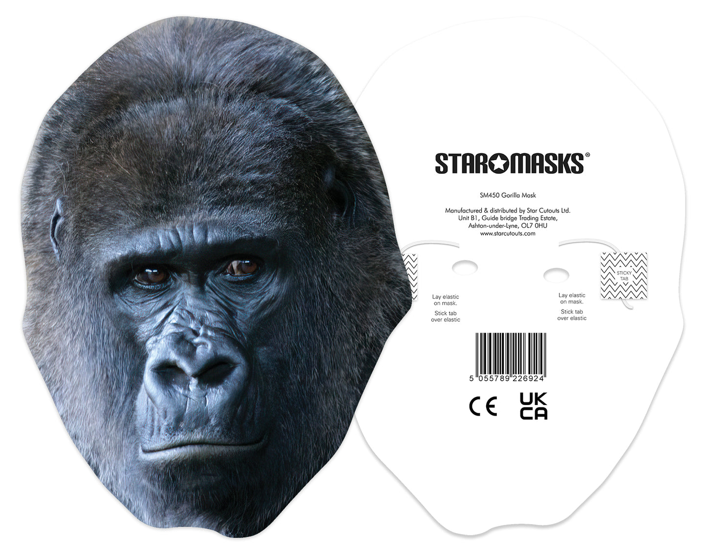 SM450 Gorilla Mask Animals Single Face Mask