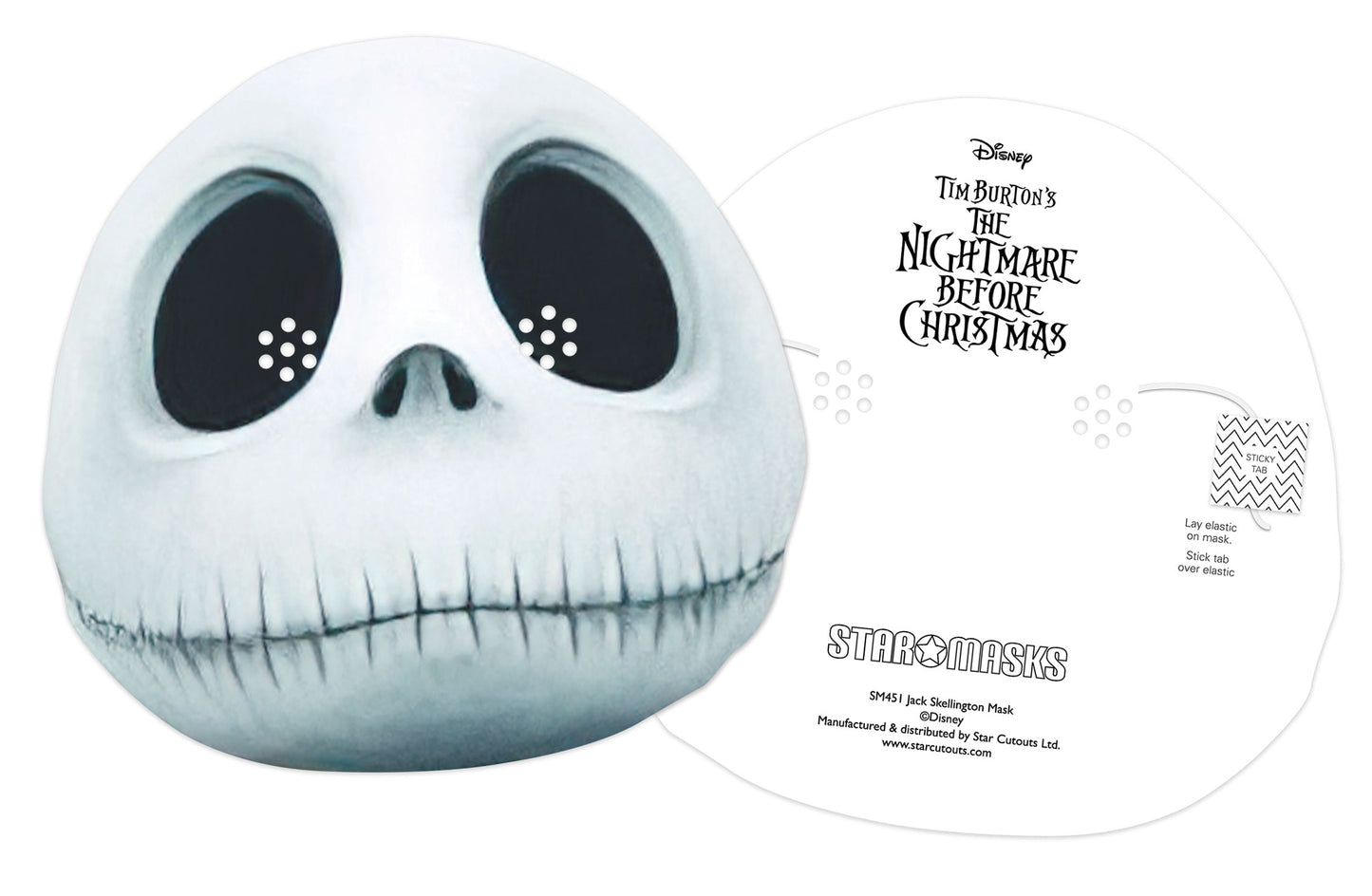 SM451 Jack Skellington The Nightmare Before Christmas  Nightmare Before Christmas Single Face Mask