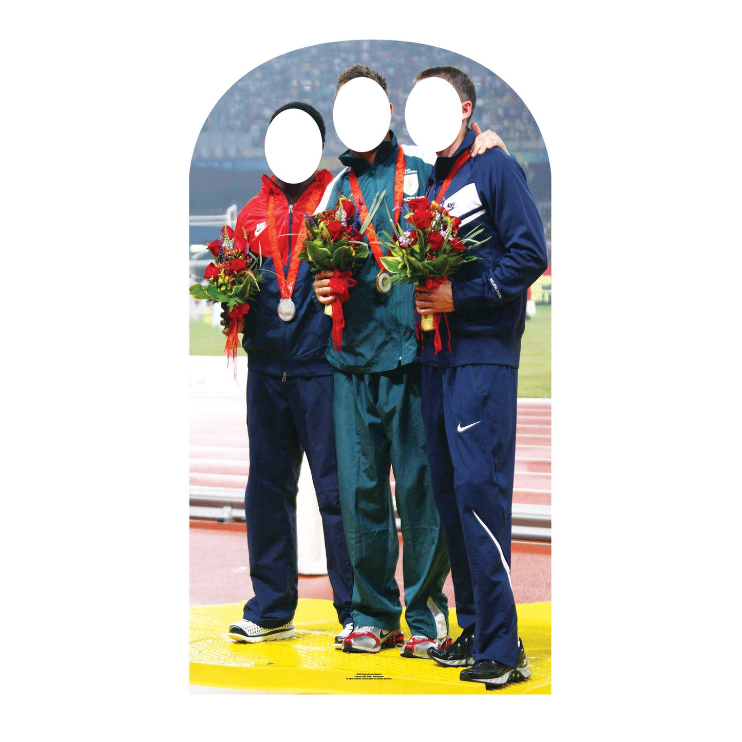 SC457 Athletic Photo Stand-In Cardboard Cut Out Height 175cm