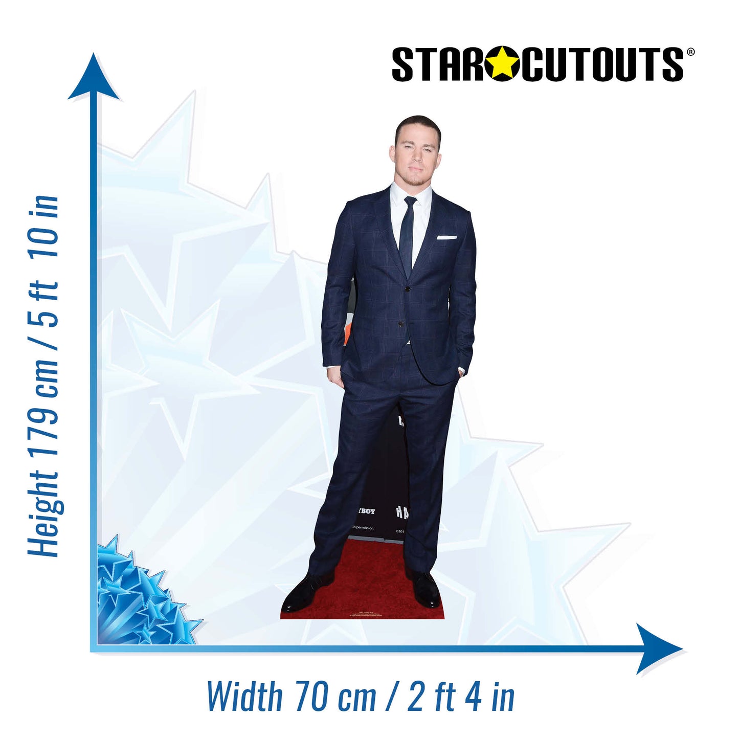 CS466 Channing Tatum Height 179cm Lifesize Cardboard Cutout