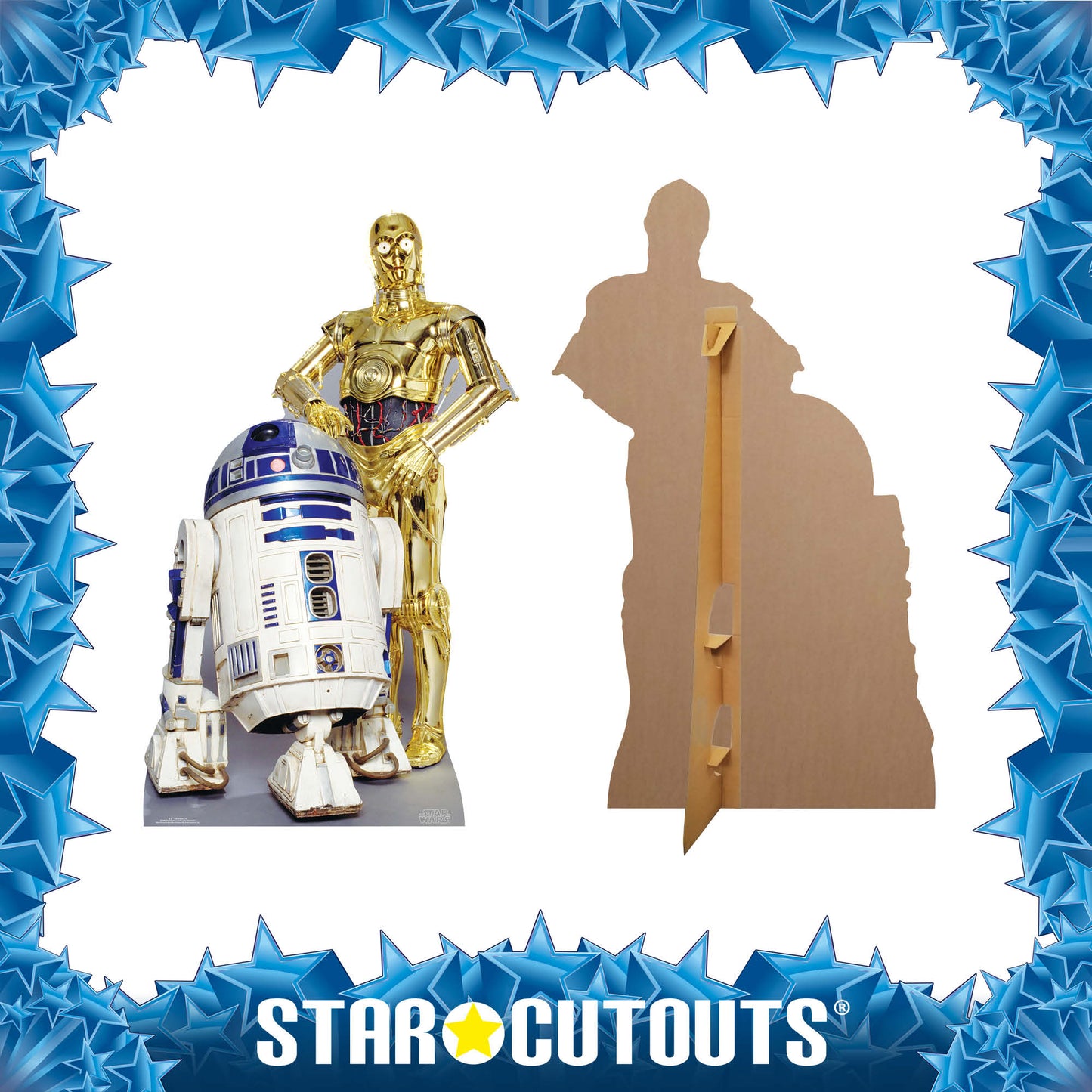 SC480 The Droids (R2-D2, C3P-O) Cardboard Cut Out Height  166cm