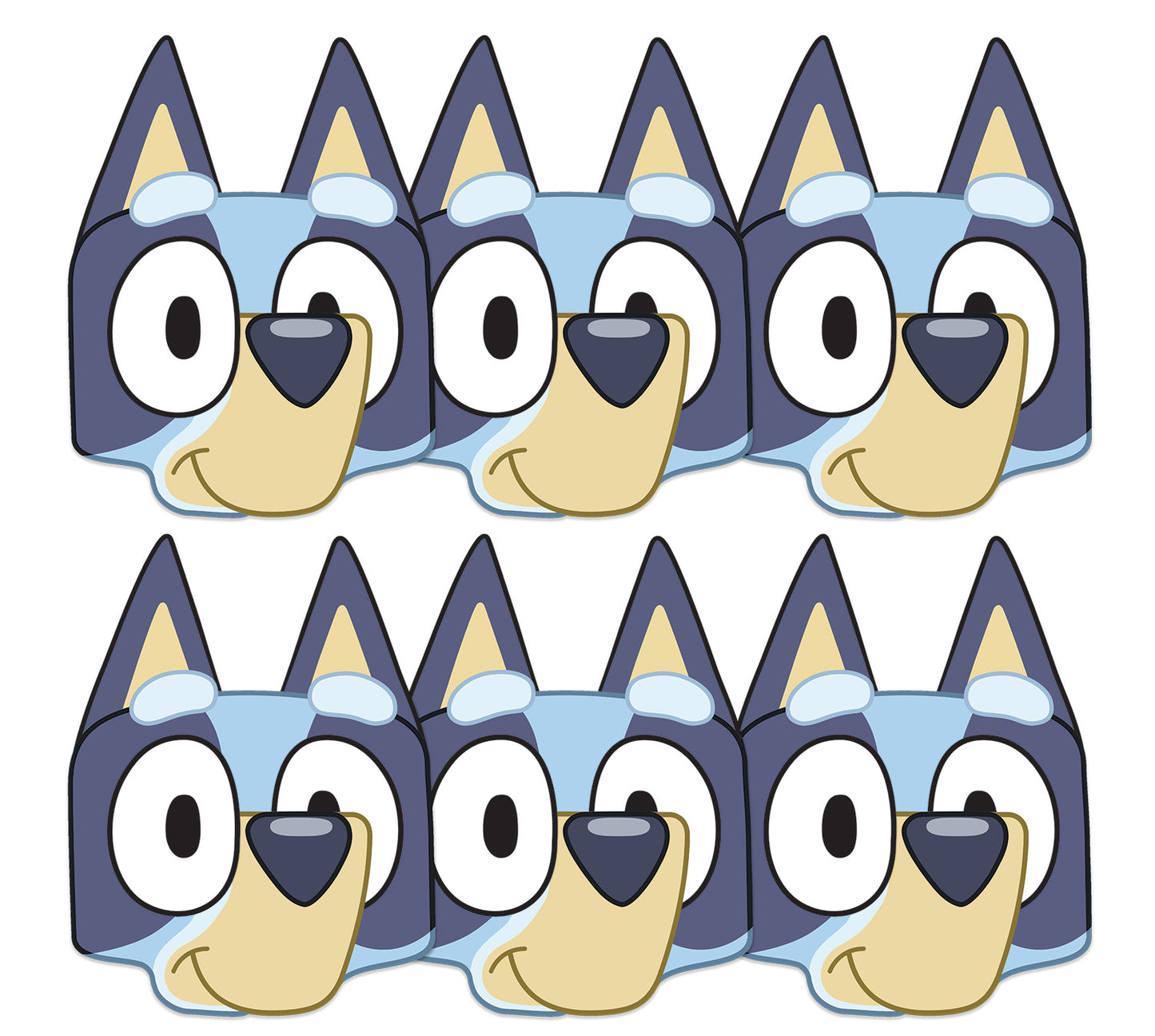 SMP503 Six Pack Masks Bluey - Bluey