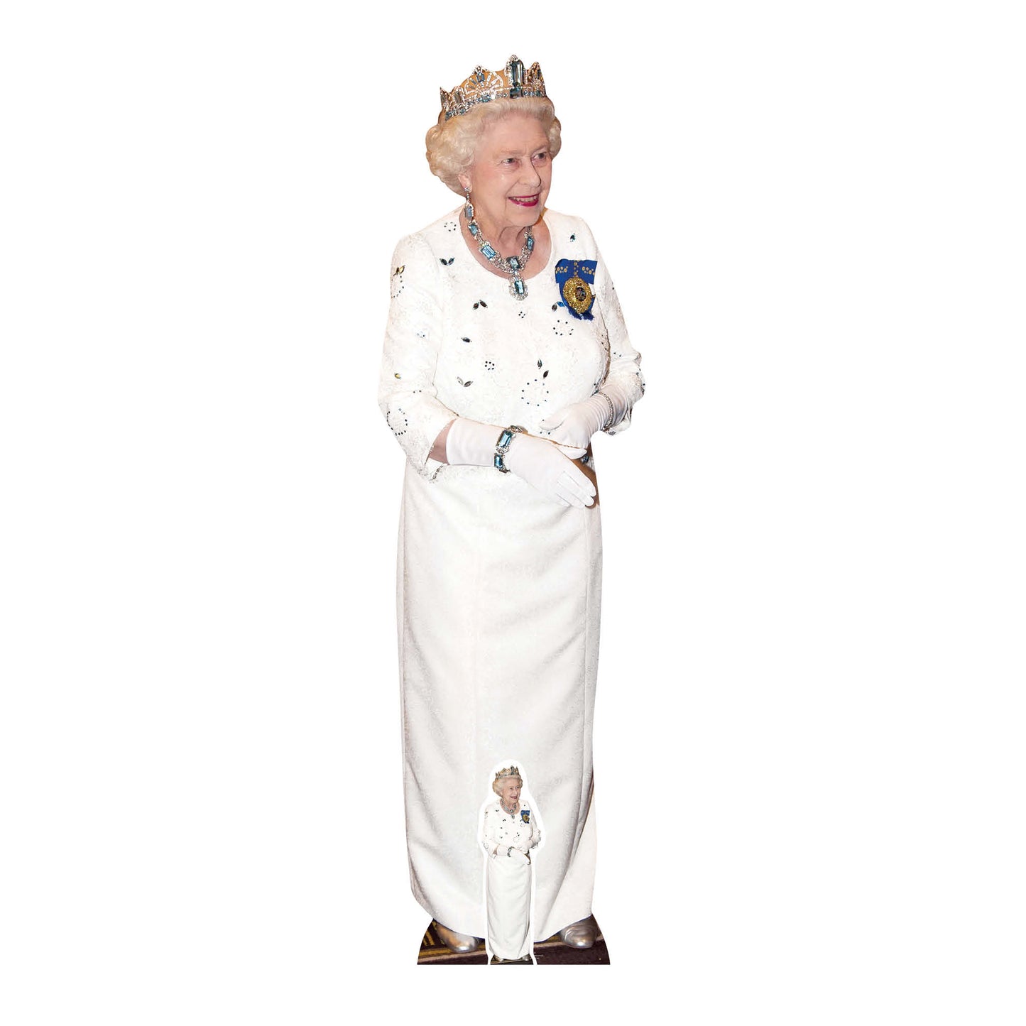 SC504 Queen wearing Crown Cardboard Cut Out Height 172cm