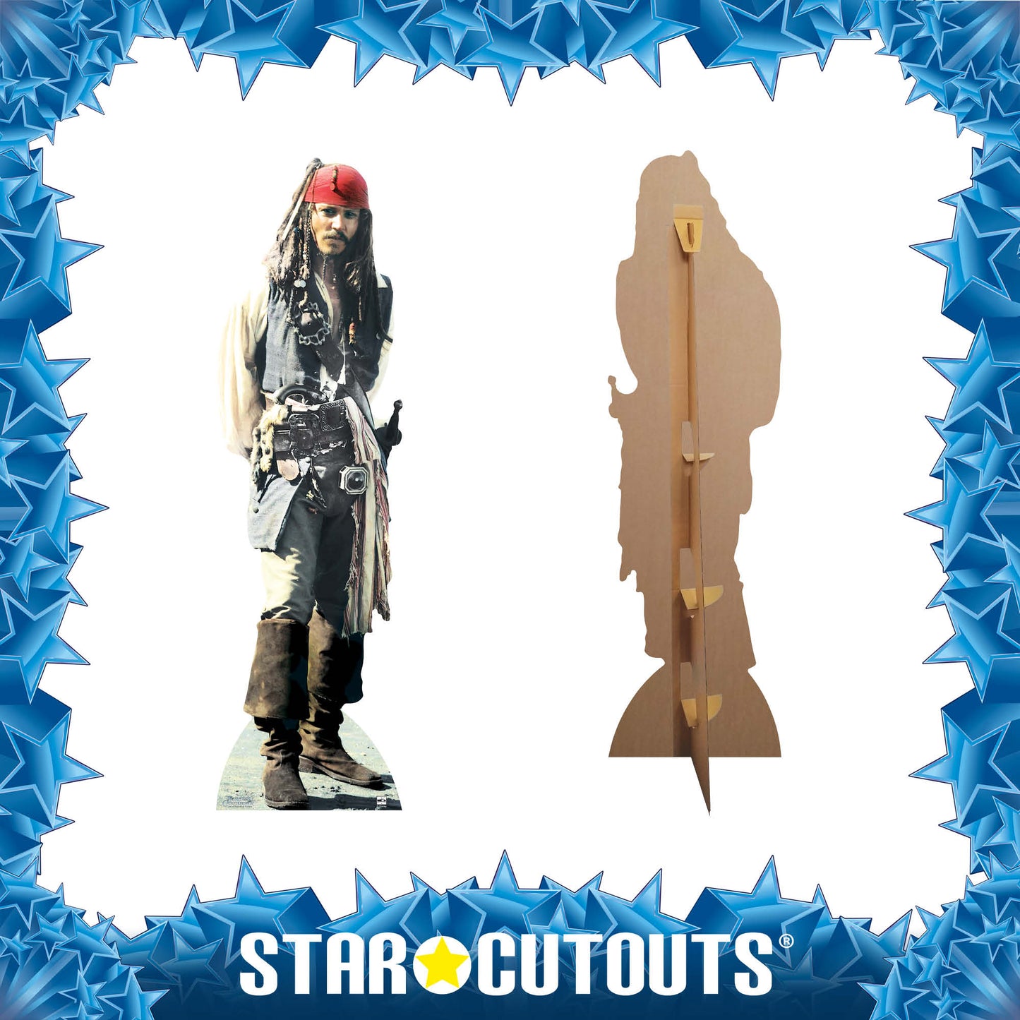 SC506 Captain Jack Sparrow Cardboard Cut Out Height  183cm
