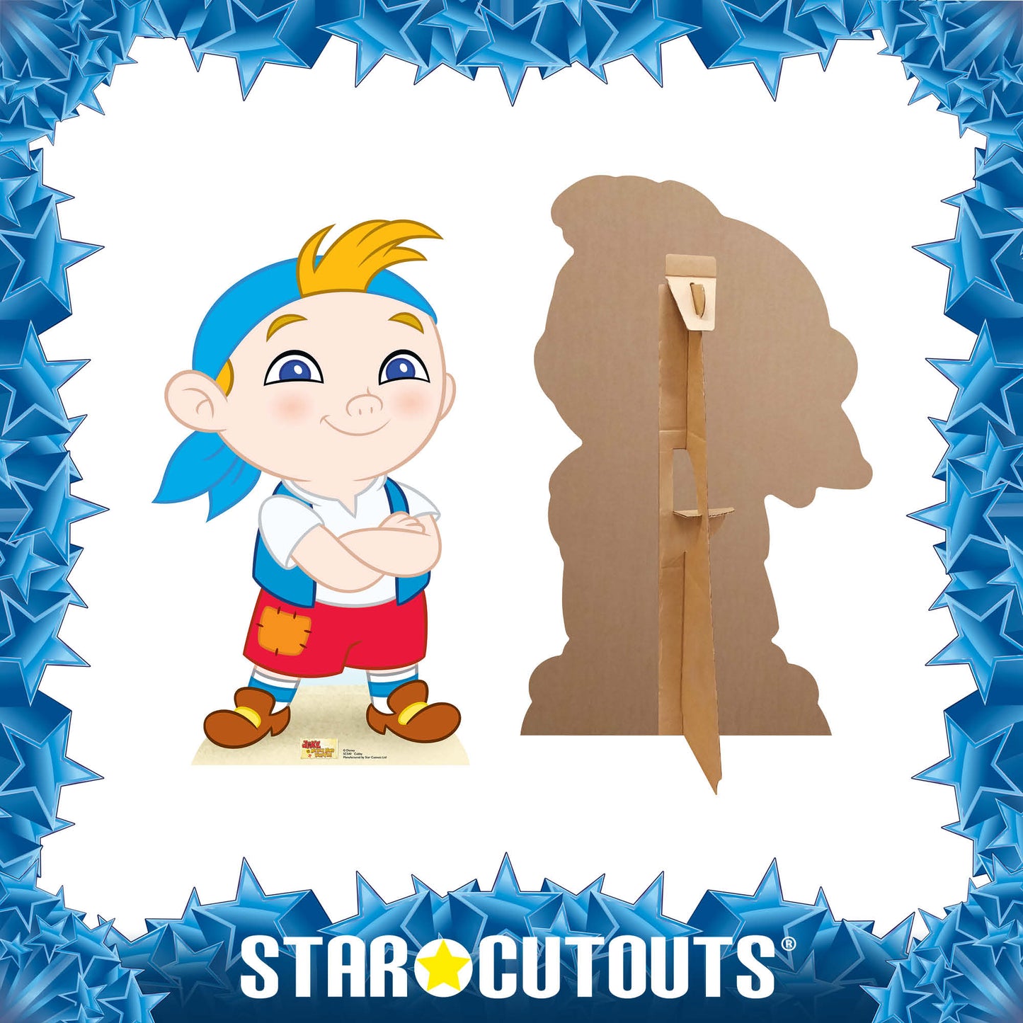 SC540 Cubby - Jake and the Neverland Pirates (Star Mini Cut-out) Cardboard Cut Out Height 81cm