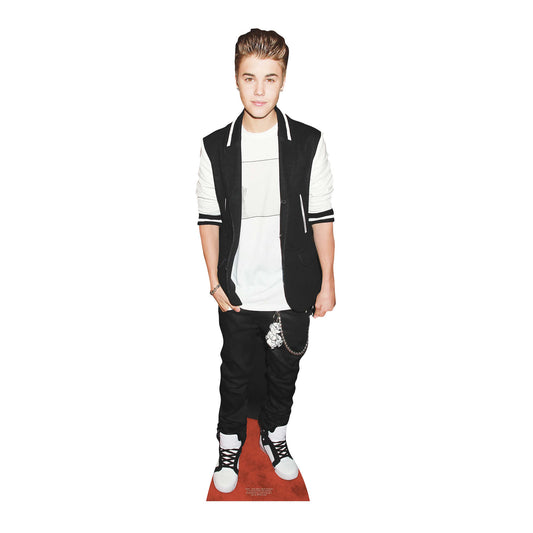 CS547 Justin Beiber - Black Tracksuit Height 171cm Lifesize Cardboard Cutout