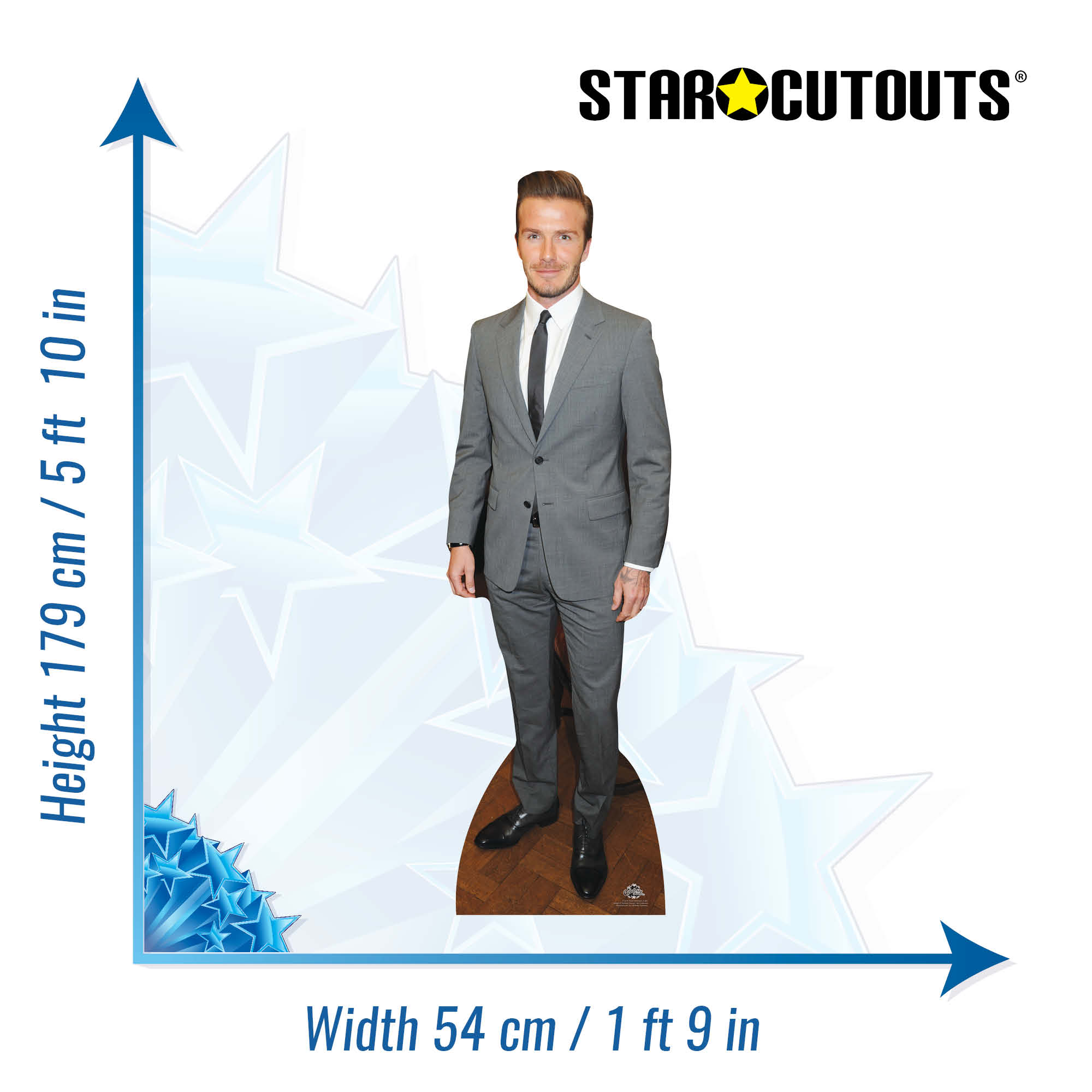 CS574 David Beckham (Suit) Height 179cm Lifesize Cardboard Cutout ...