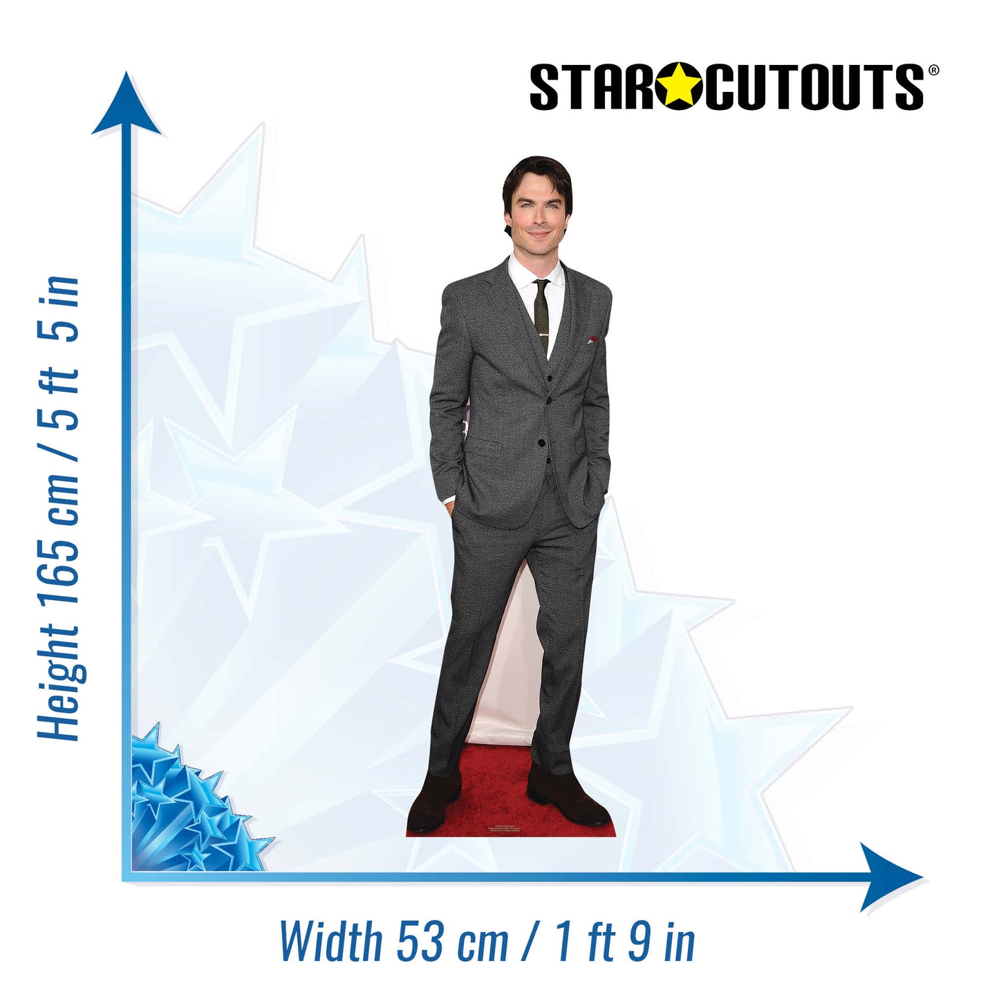 CS577 Ian Somerhalder Height 165cm Lifesize Cardboard Cutout