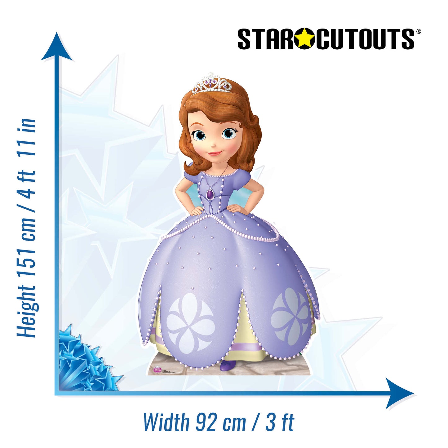 SC588 Sofia the First (Disney Princess) Cardboard Cut Out Height 151cm