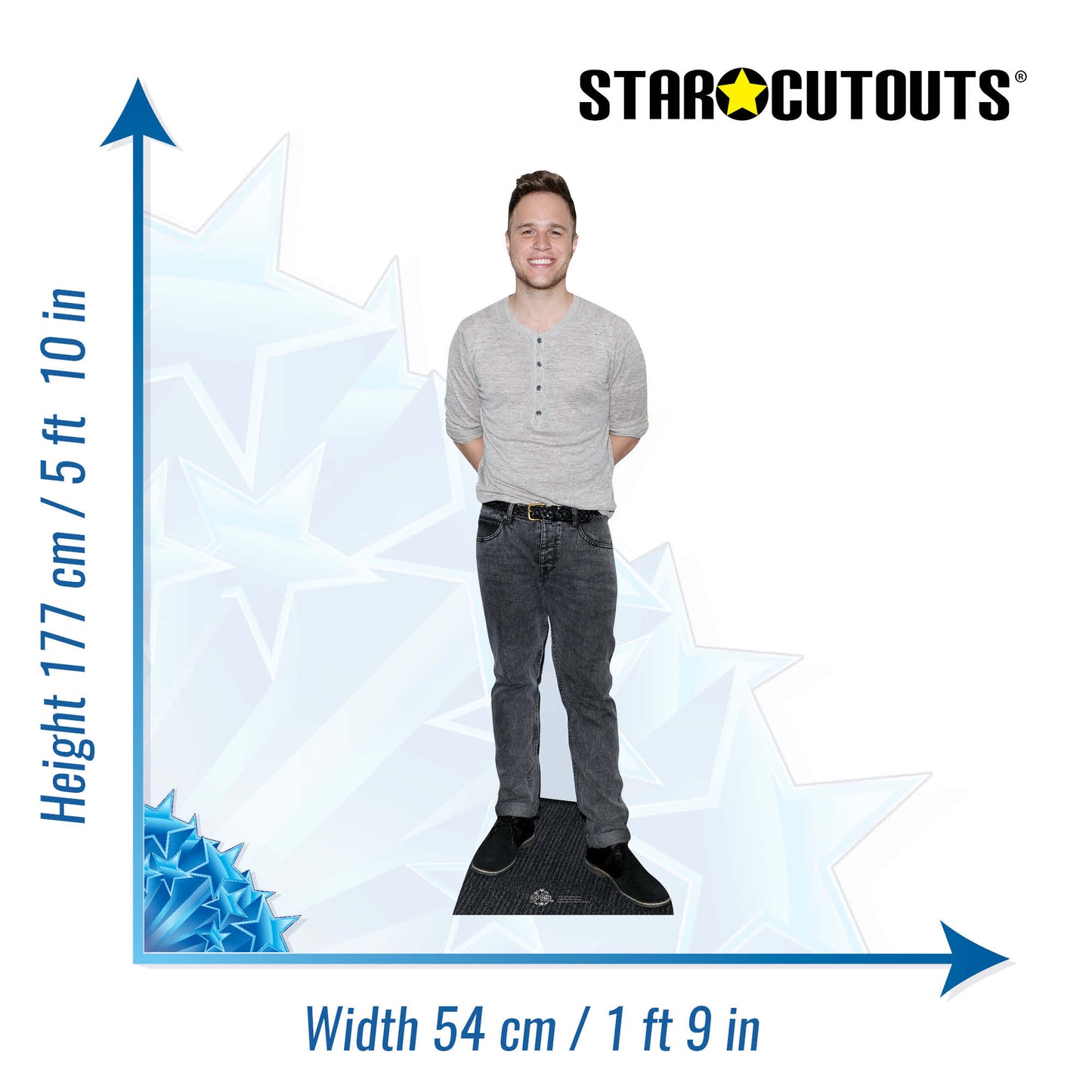 CS591 Olly Murs - NEW 2013 Height 177cm Lifesize Cardboard Cutout