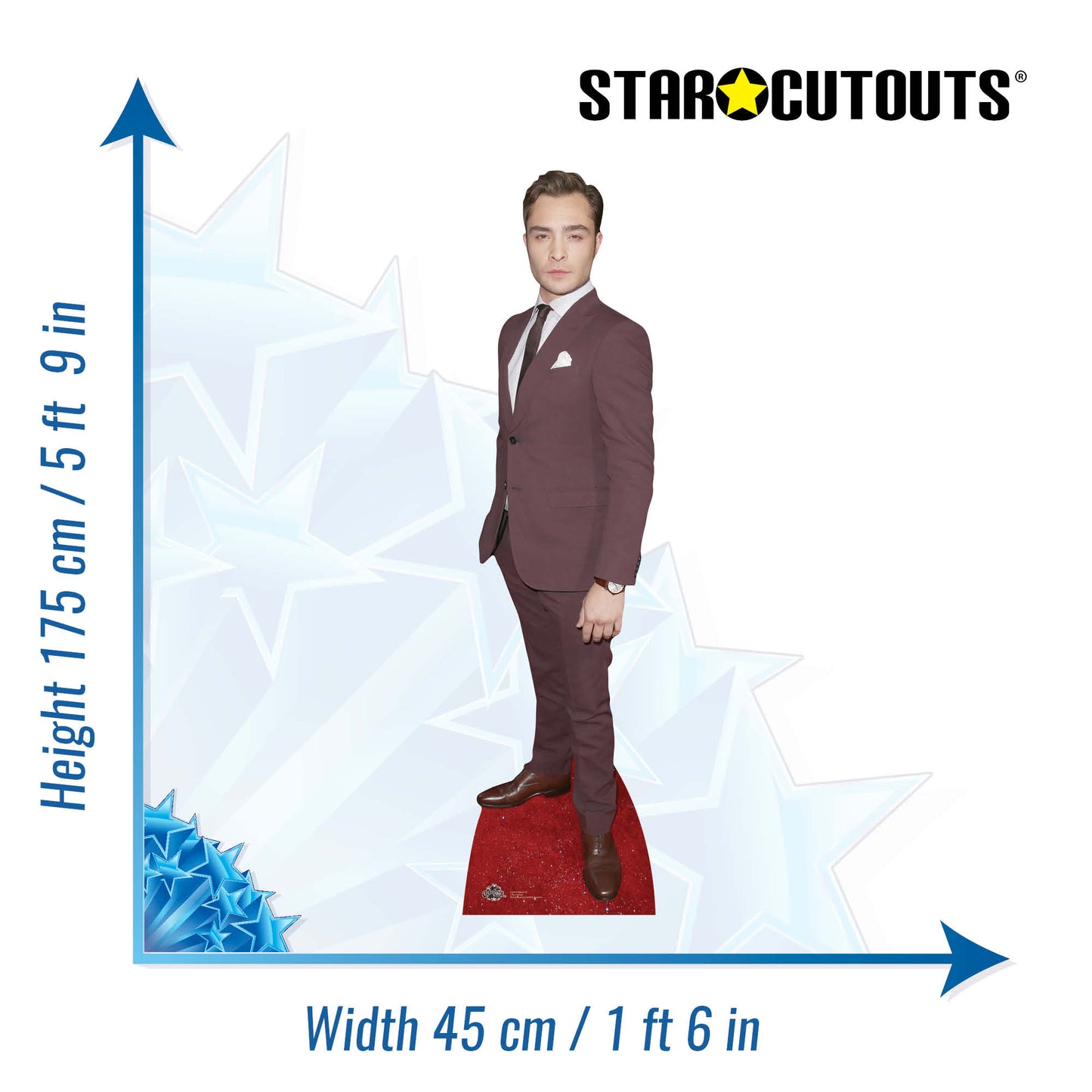 CS596 Ed Westwick Height 175cm Lifesize Cardboard Cutout