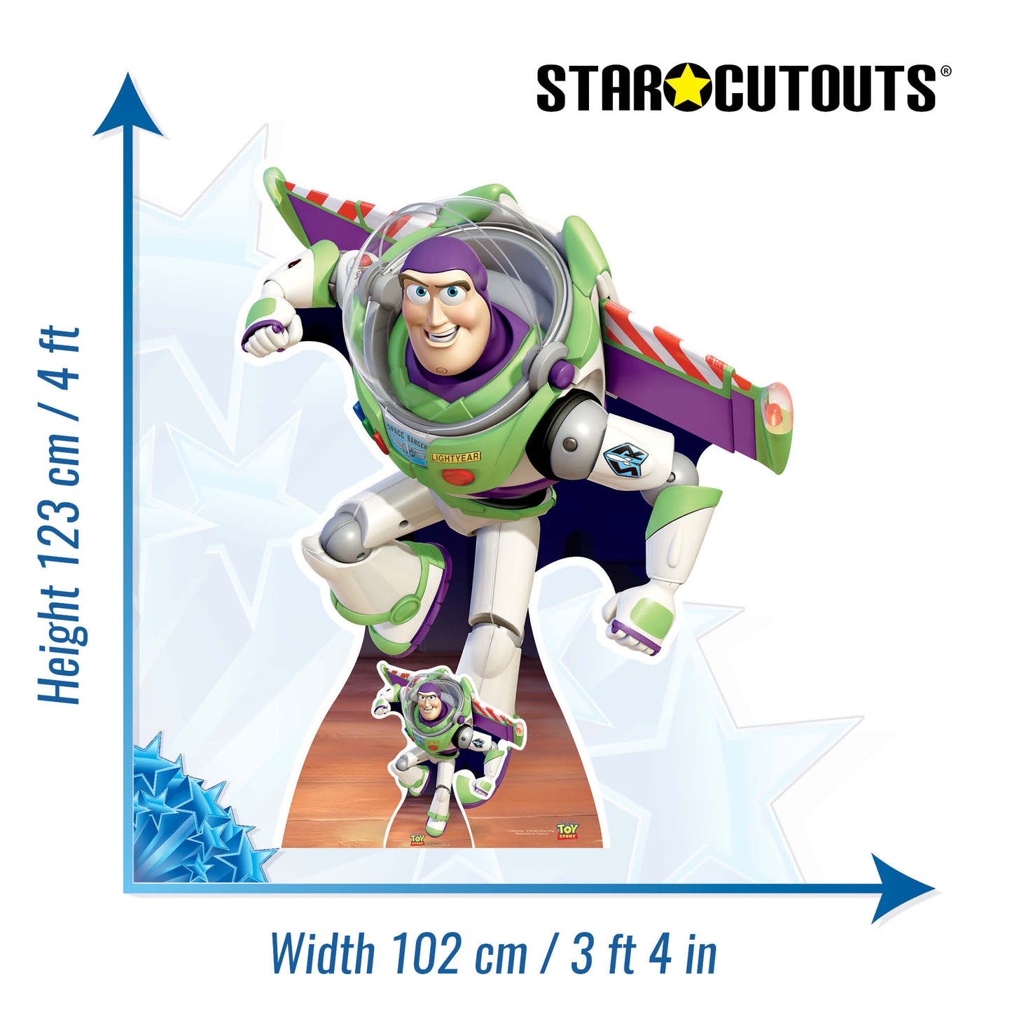 SC600 Buzz Lightyear - Infinity & Beyond Cardboard Cut Out Height 123cm