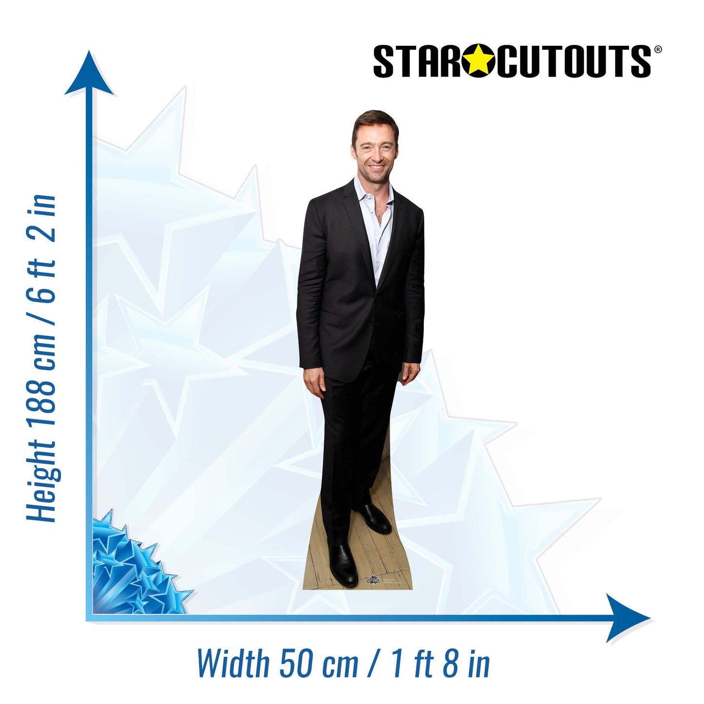 CS603 Hugh Jackman Height 188cm Lifesize Cardboard Cutout