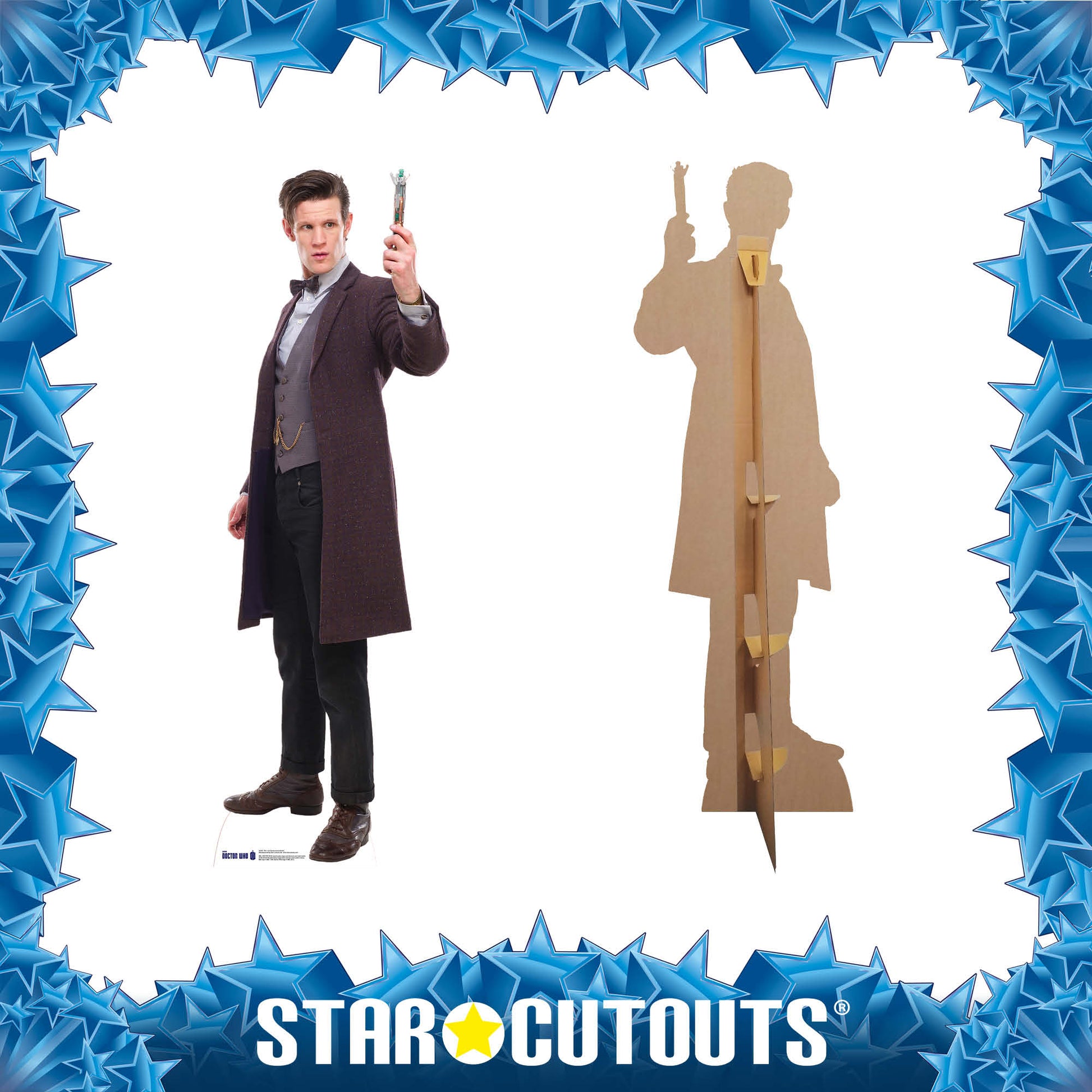 The 11th Doctor 2013 Screwdriver Matt Smith Cardboard Cut Out Height 180cm - Star Cutouts
