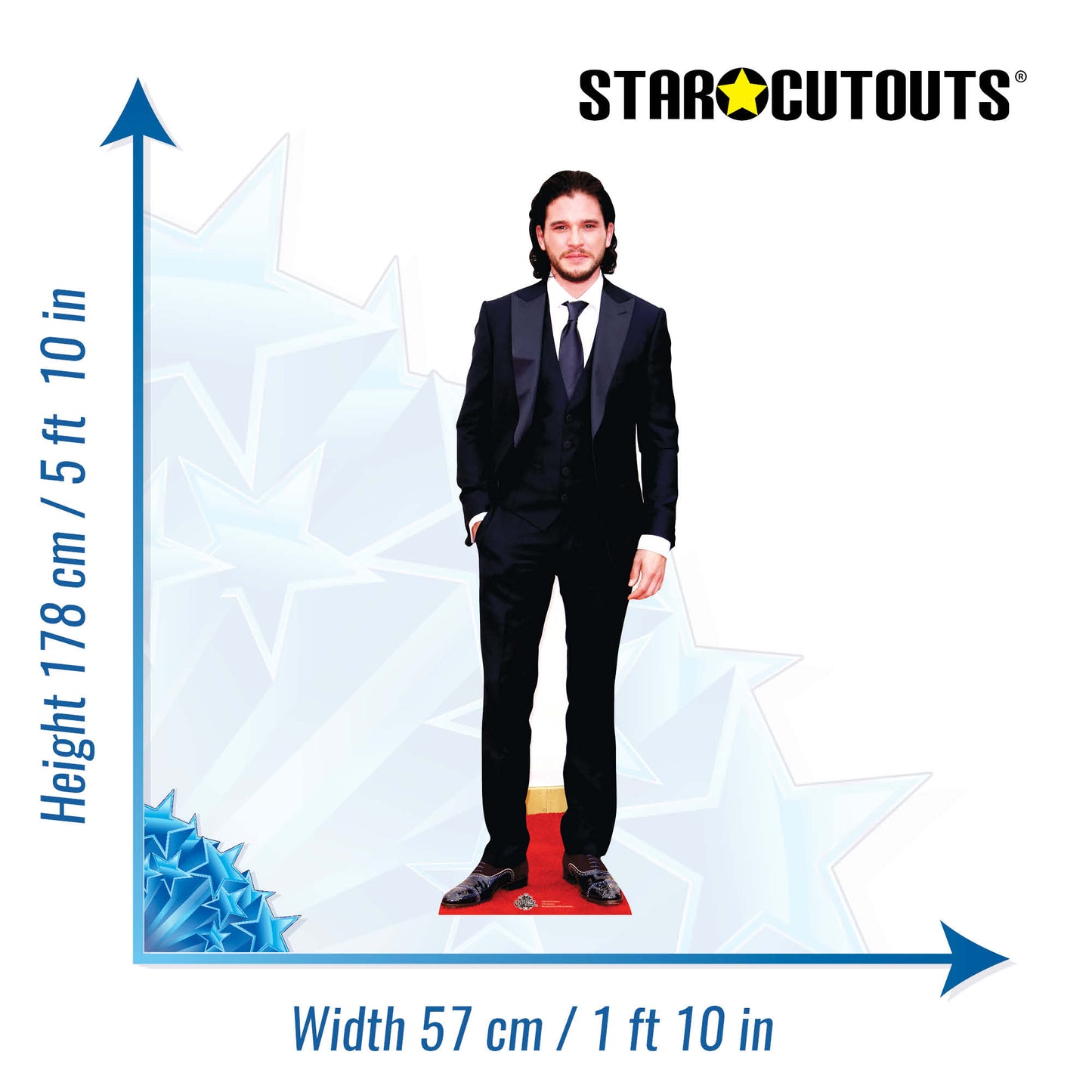 CS612 Kit Harrington (Game of Thrones) Height 178cm Lifesize Cardboard Cutout