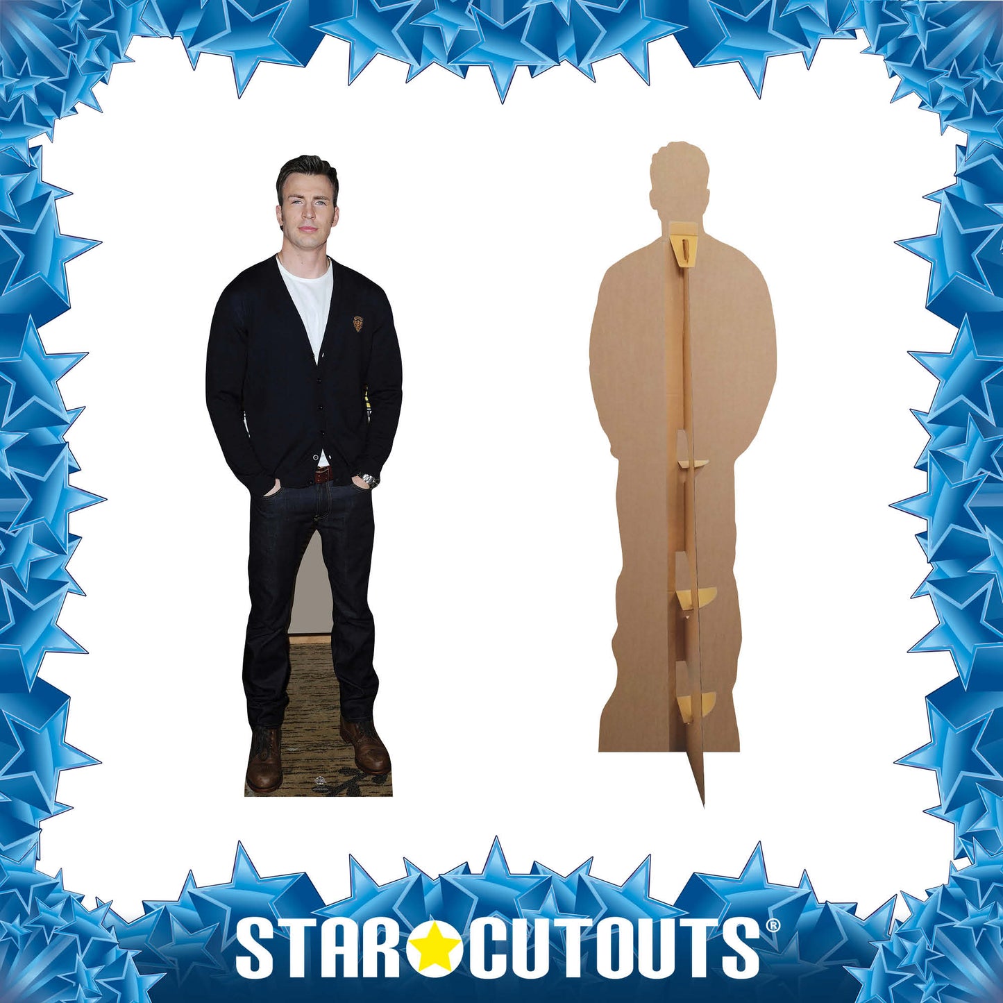 CS627 Chris Evans Height 183cm Lifesize Cardboard Cutout