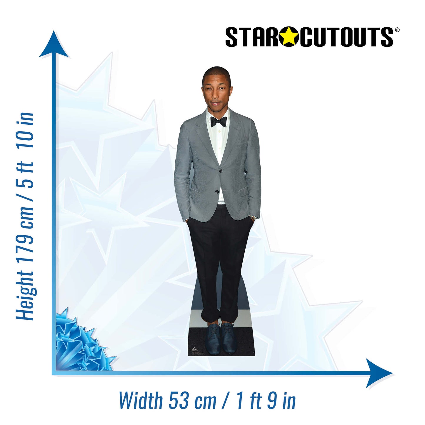 CS628 Pharrel Williams Height 179cm Lifesize Cardboard Cutout