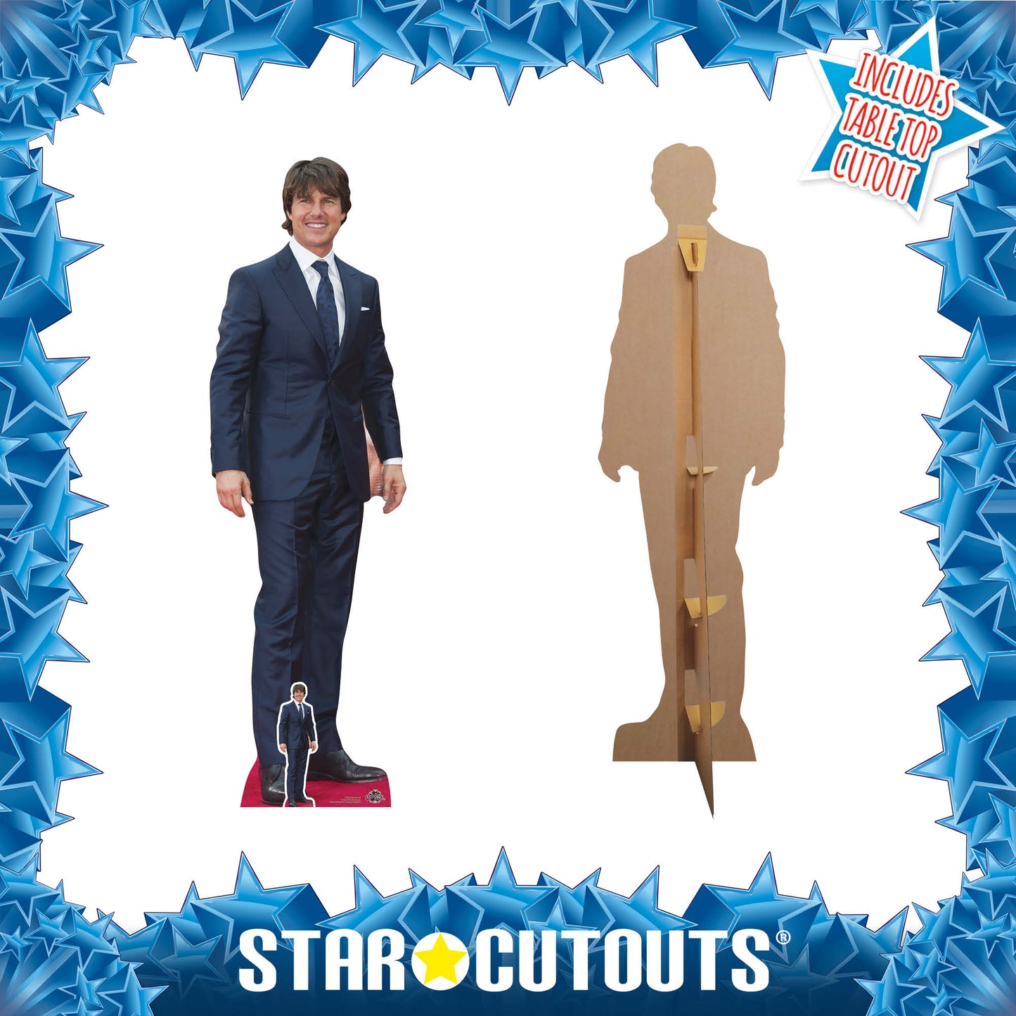 CS637 Tom Cruise Height 170cm Lifesize Cardboard Cut Out With Mini