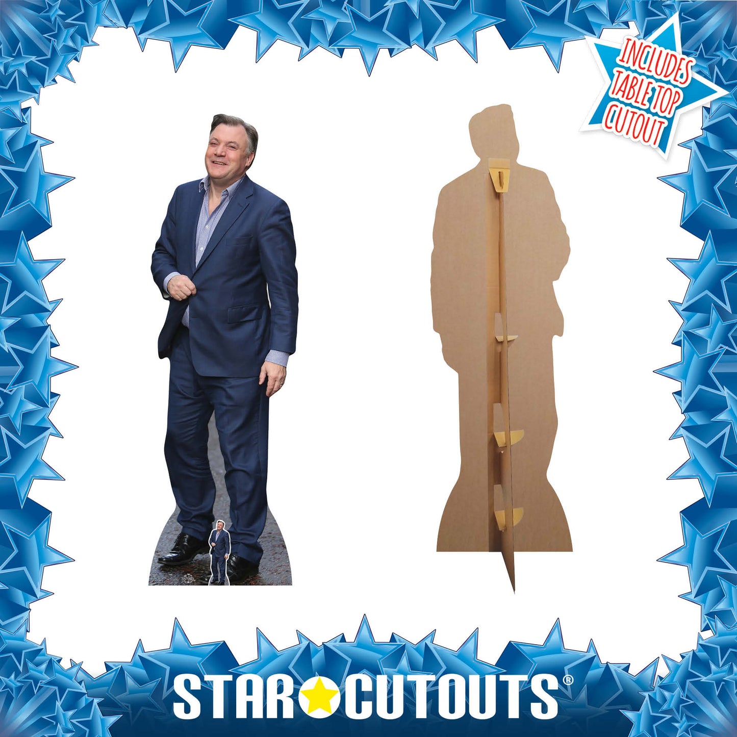 CS642 Ed Balls Height 178cm Lifesize Cardboard Cut Out With Mini