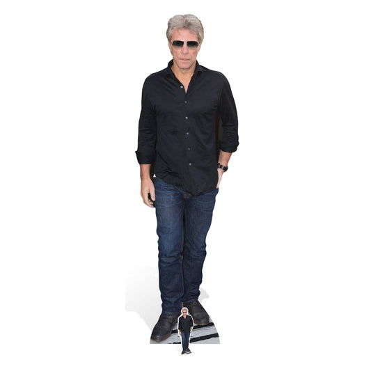 CS650 Jon Bon Jovi Height 175cm Lifesize Cardboard Cut Out With Mini