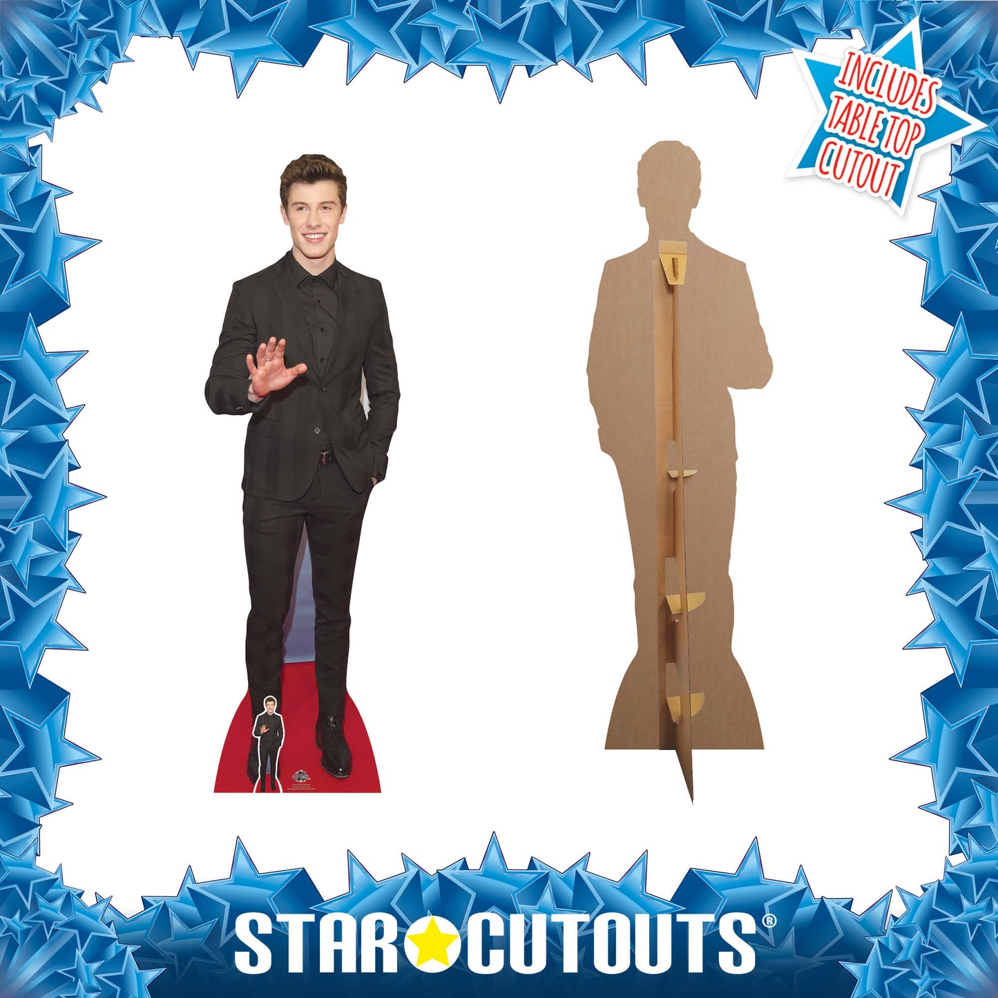CS657 Shawn Mendes Height 185cm Lifesize Cardboard Cut Out With Mini