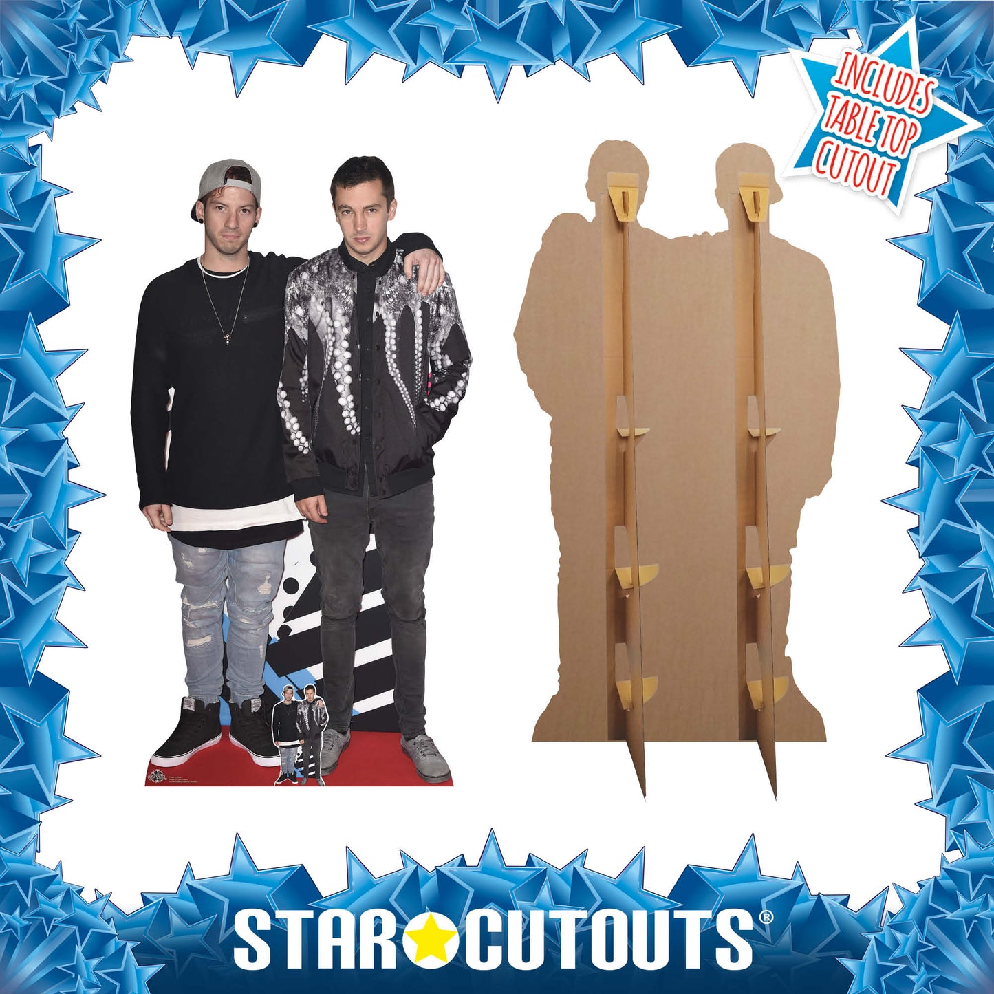 CS661 21 Pilots Height 173cm Lifesize Cardboard Cut Out With Mini