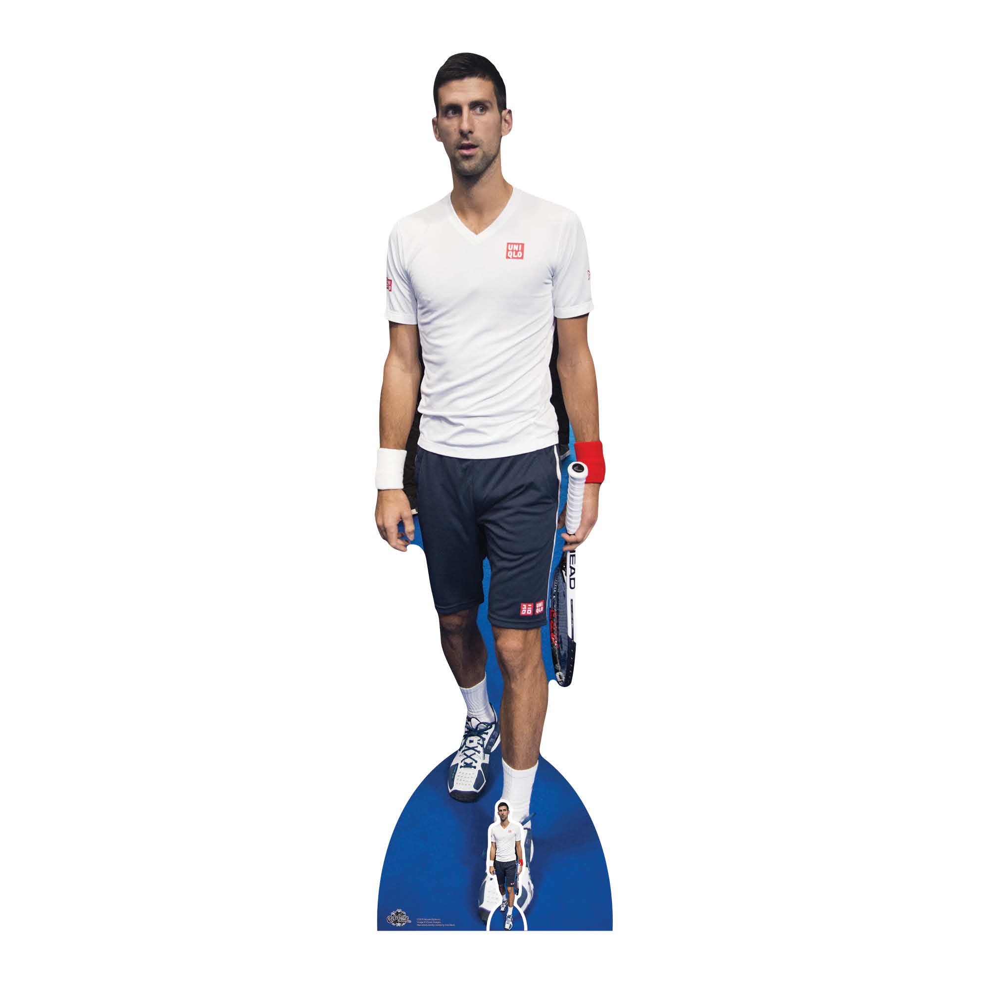 CS676 Novak Djokovic Height 186cm Lifesize Cardboard Cut Out With Mini ...