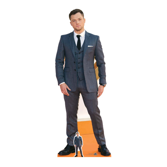 CS691 Taron Egerton Height 178cm Lifesize Cardboard Cut Out With Mini