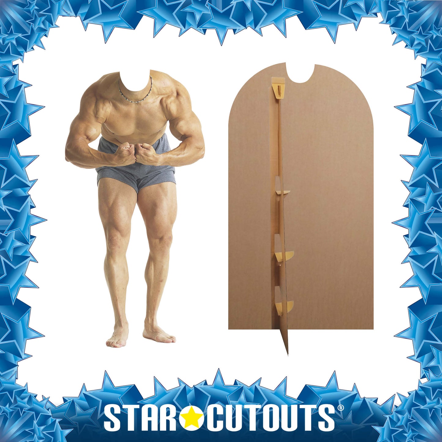 SC699 Muscle Man 'Stand-In' Cardboard Cut Out Height 159cm