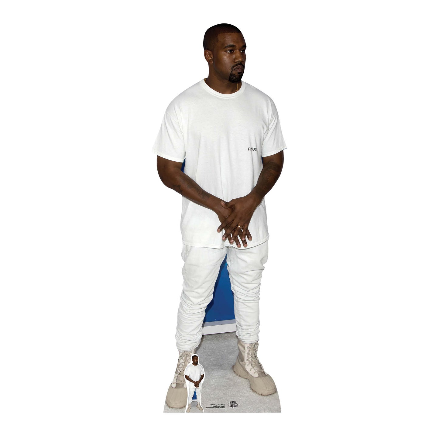 CS701 Kanye West (T-shirt) Height 166cm Lifesize Cardboard Cut Out With Mini