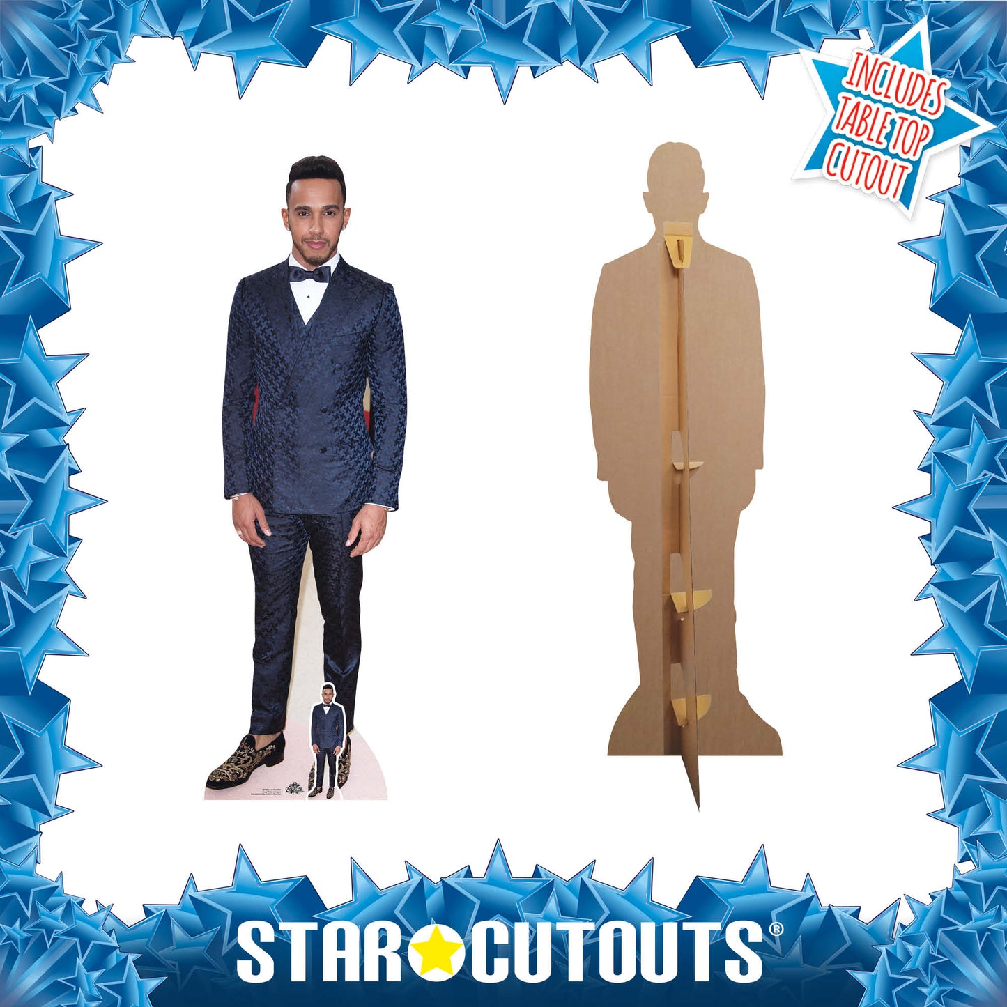 CS709 Lewis Hamilton RED CARPET Height 174cm Lifesize Cardboard Cut Out With Mini