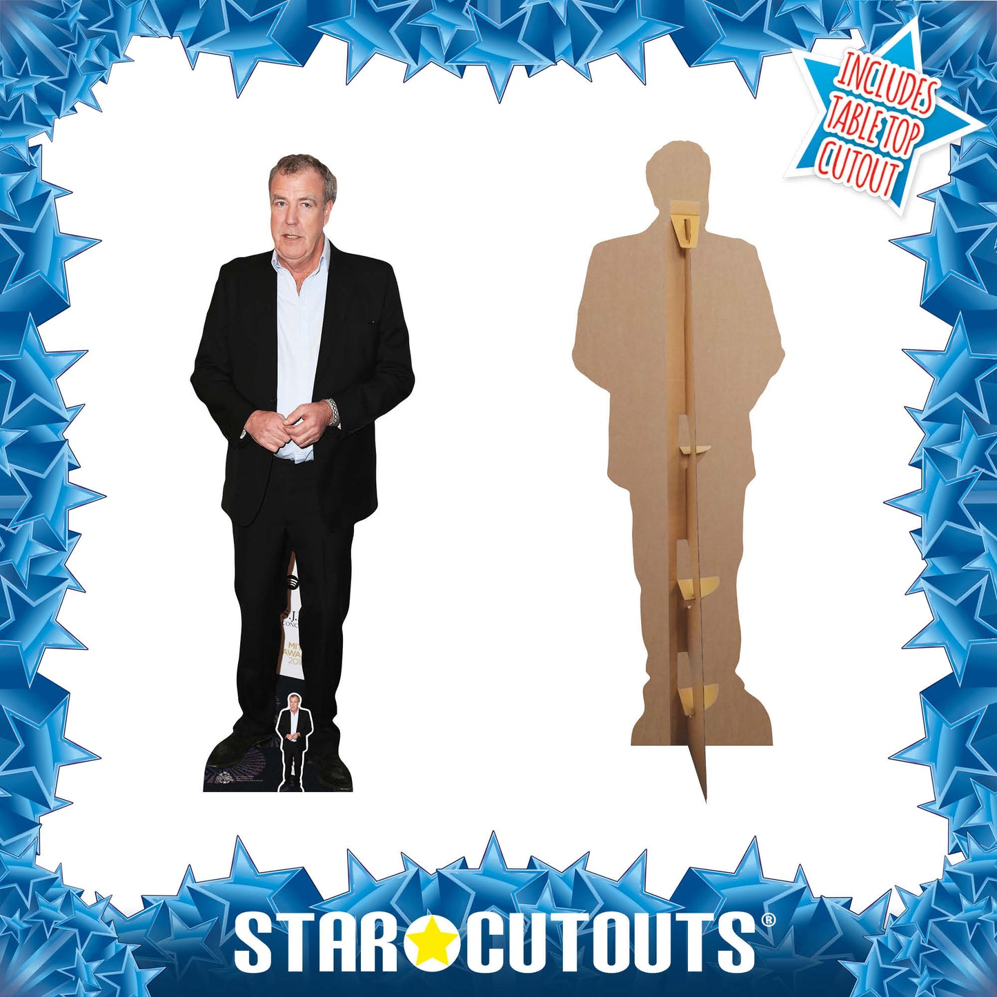 CS712 Jeremy Clarkson Height 194cm Lifesize Cardboard Cut Out With Mini