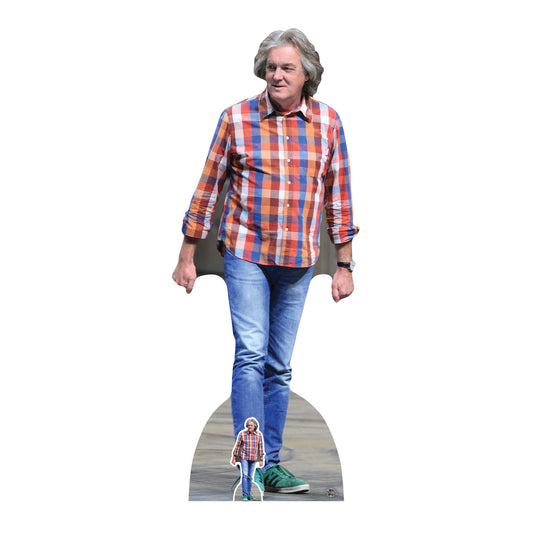 CS713 James May Height 182cm Lifesize Cardboard Cut Out With Mini